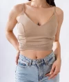 Krem Askılı Yan Detay Crop