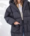 Yarasa Kol Oversize Şişme Mont