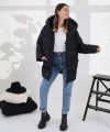 Yarasa Kol Oversize Şişme Mont