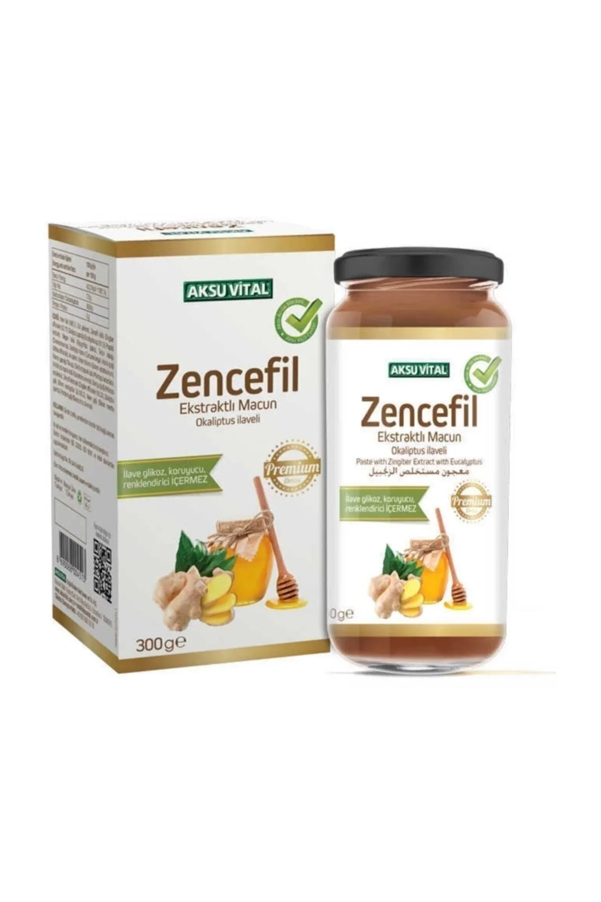 Aksuvital Zencefil Ekstraktlı Okaliptus Ilaveli Macun 300 Gr