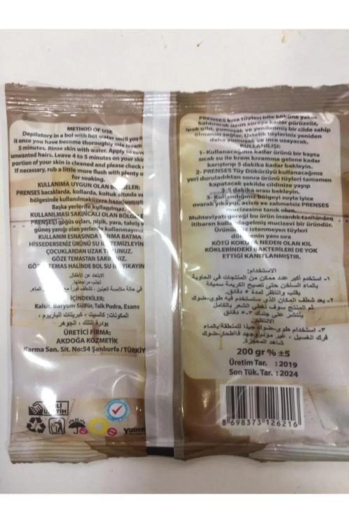 Gül Kokulu Tüy Dökücü Toz Hamam Otu 150 gr 3 Adet