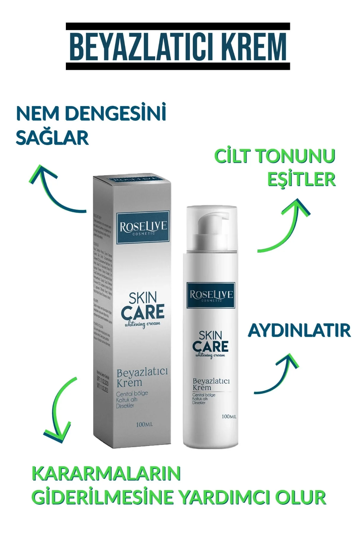 Cilt Beyazlatıcı Krem 100 ml
