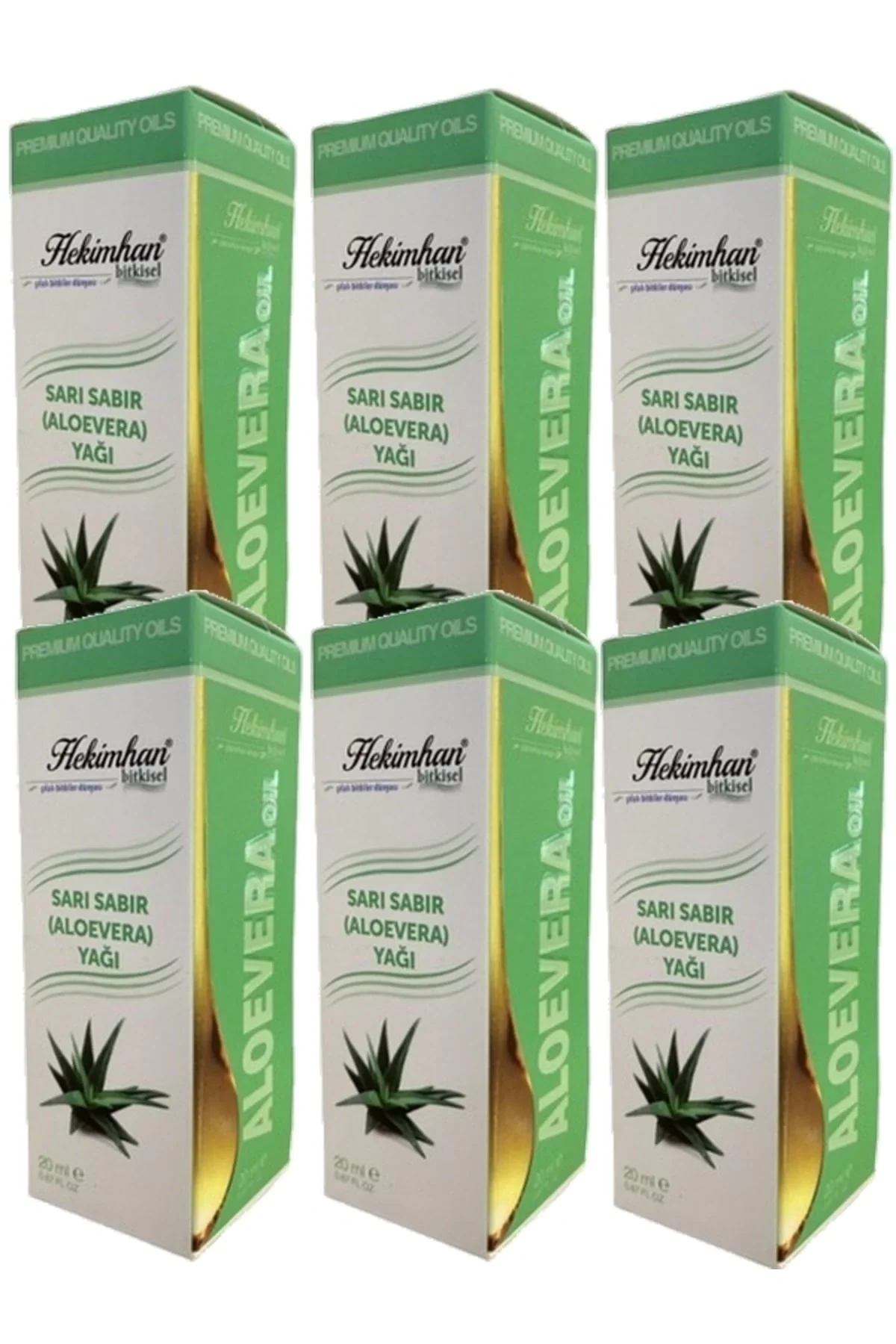 Aloevera Sarı Sabır Yağı 20 ml 6 Adet