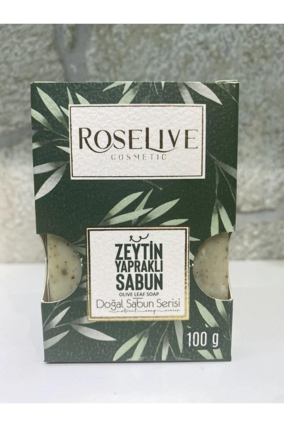 Roselive Doğal Zeytin Yapraklı Sabun 3 Adet x 100 Gr