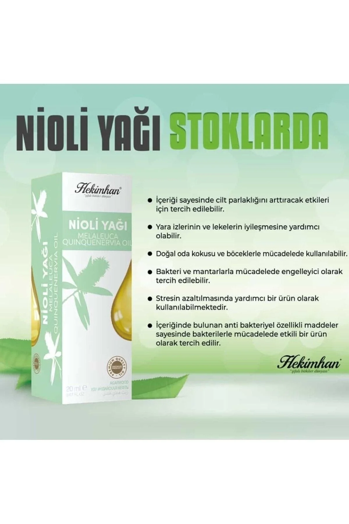 Nioli Yağı 20 ml Premium Qualty Oil