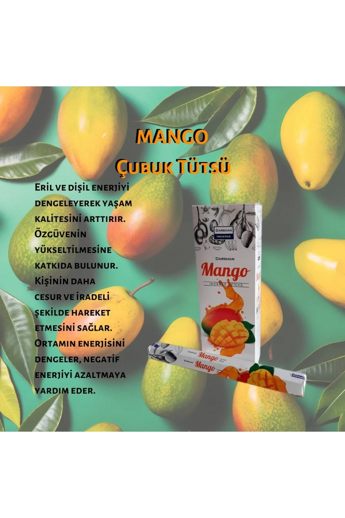 Mango Çubuk Tütsü 20 Adet