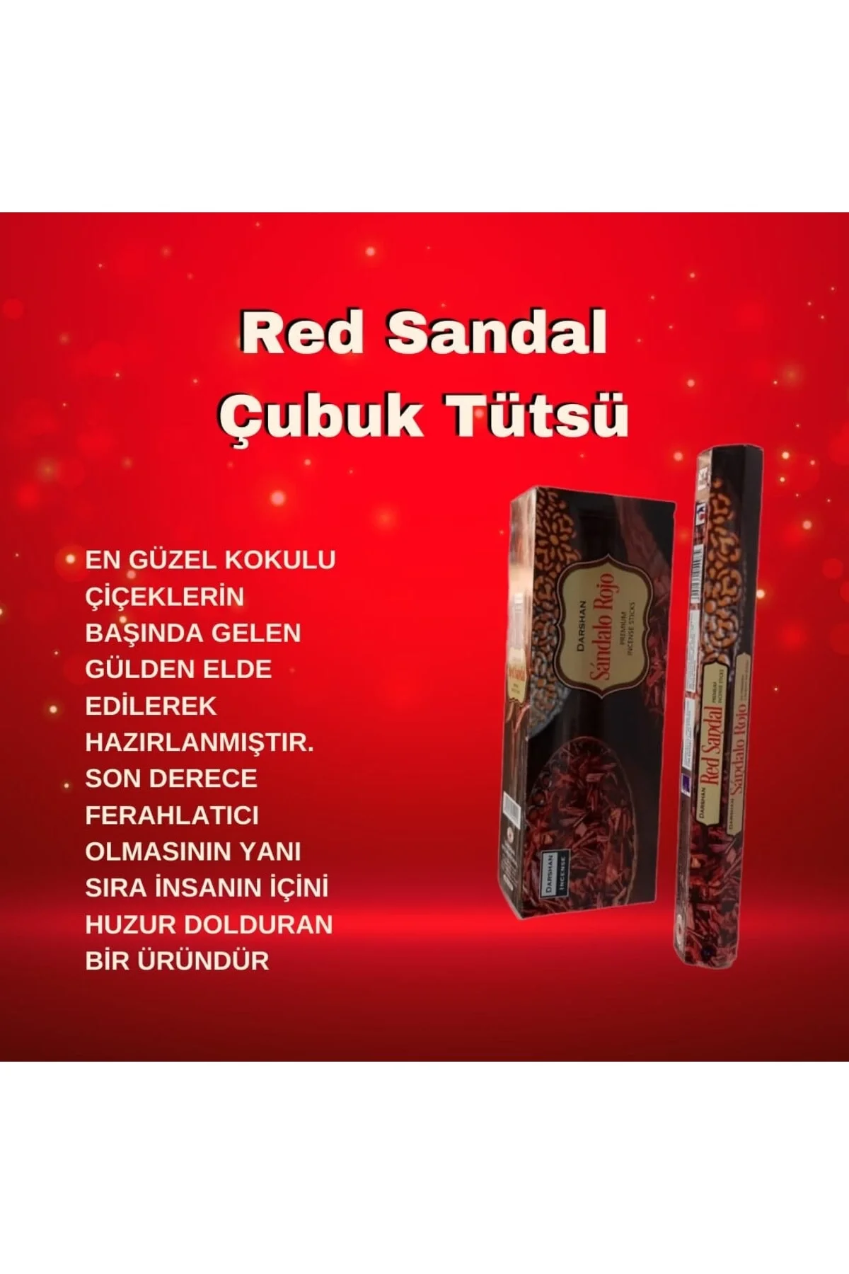 Red Sandal ( Kırmızı Sandal ) Tütsü 120 Çubuk