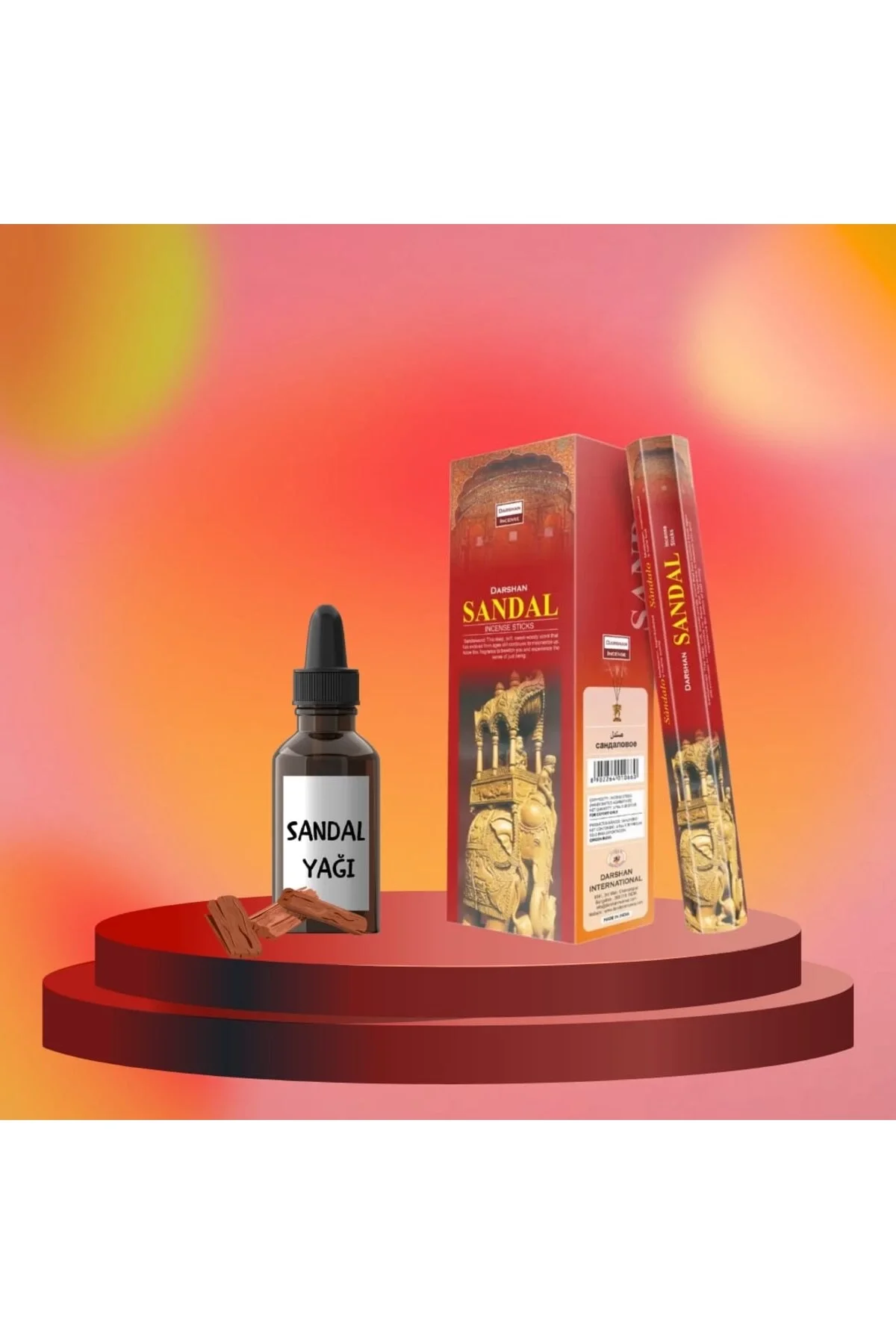 Sandal Ağacı Günün Yorgunluğu Tütsü Seti 20 çubuk ve 20 ml yağ