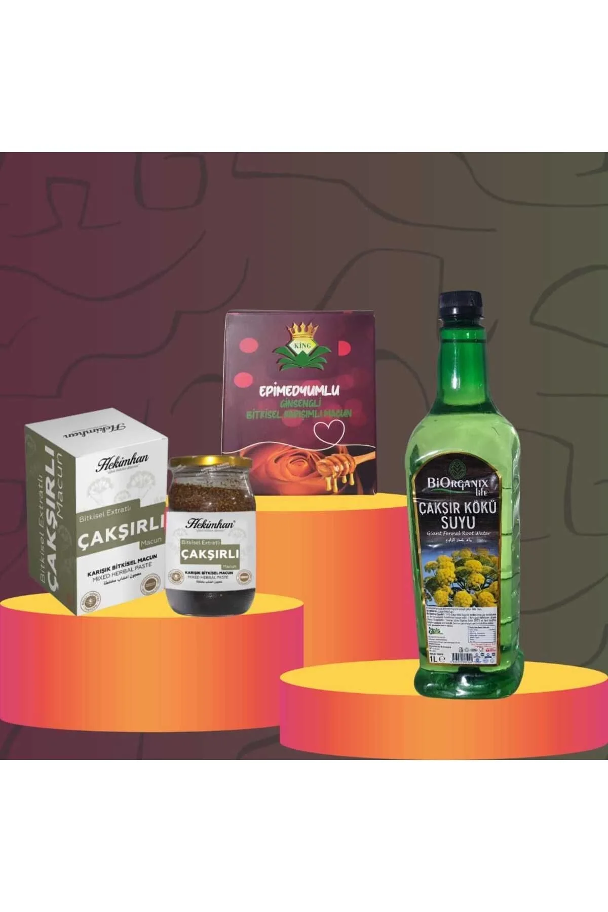Çakşır Suyu 1 Kg Çakşırlı Macun 480 gr King Macun 240 gr