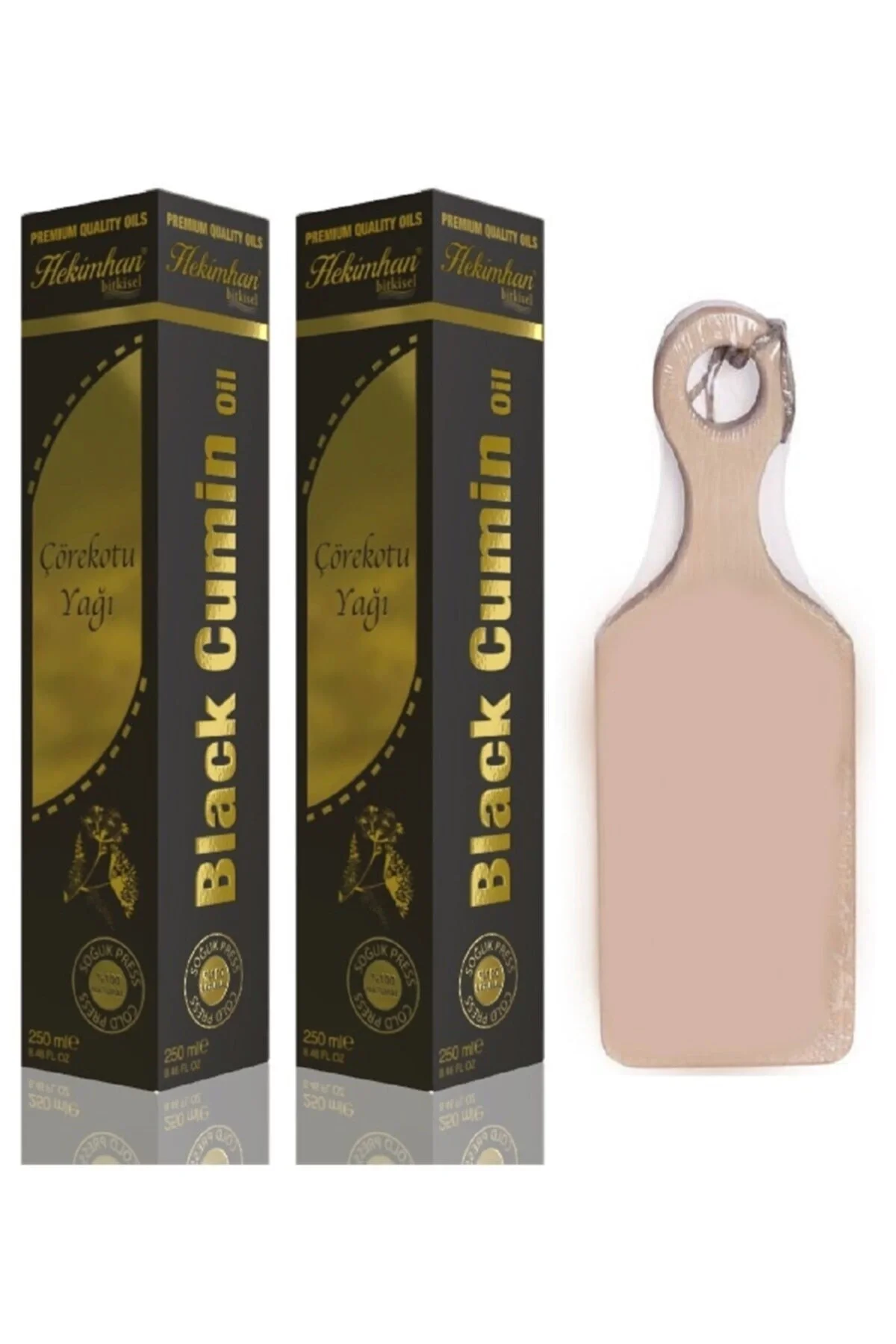 Bitkisel Çörekotu Yağı 250 ml 2 Adet Mini Kesme Tahtası