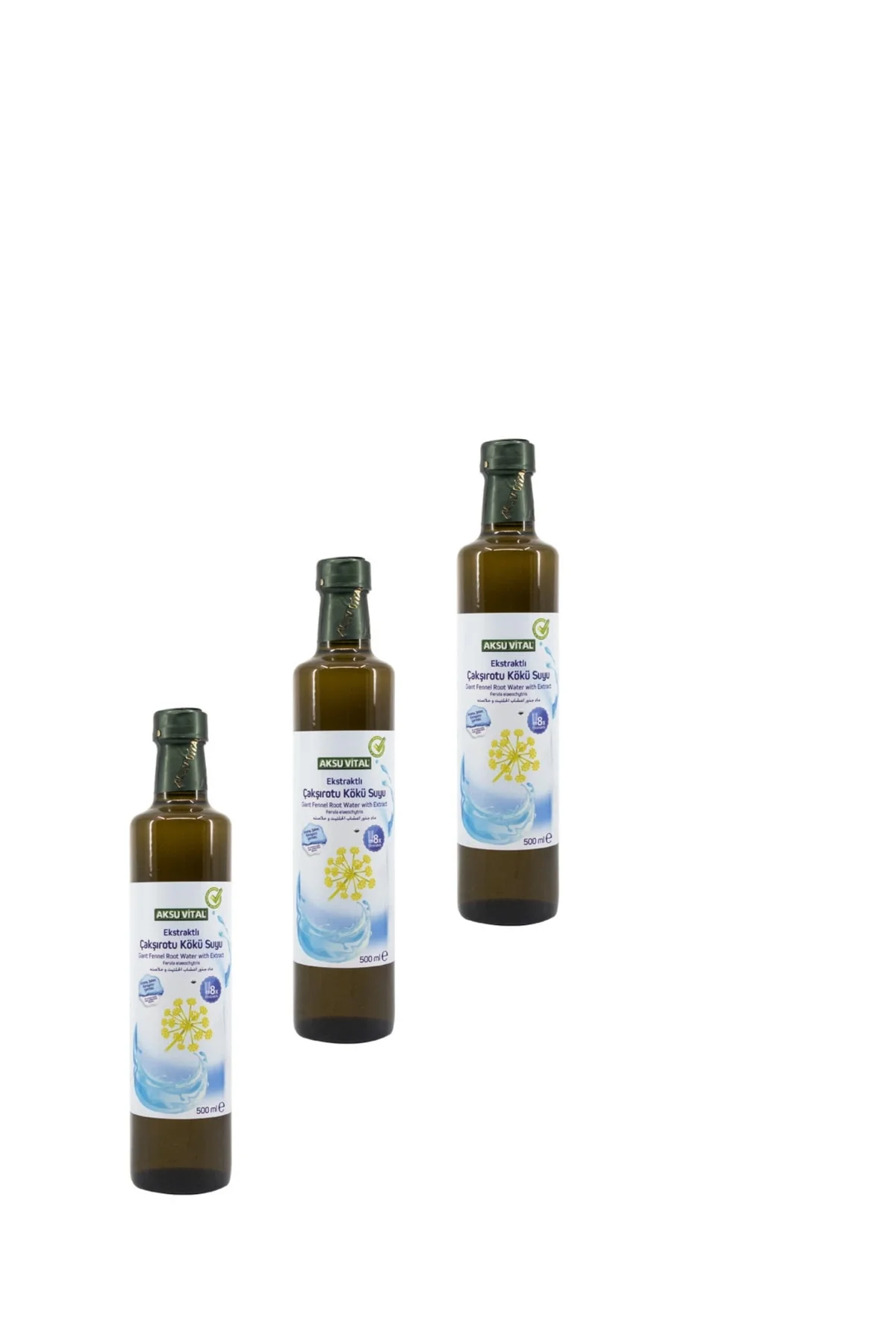 Ekstraktlı Çakşırotu Kökü Suyu Çakşır Otu 500 Ml X 3 Adet