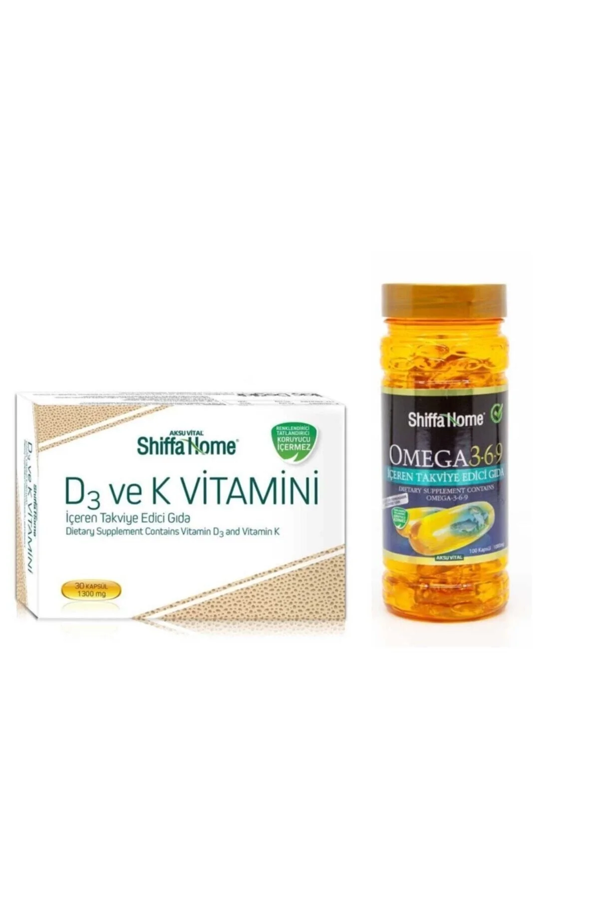 D3 Ve K Vitamini & Omega 3-6-9 1000 Mg 100 Kapsül