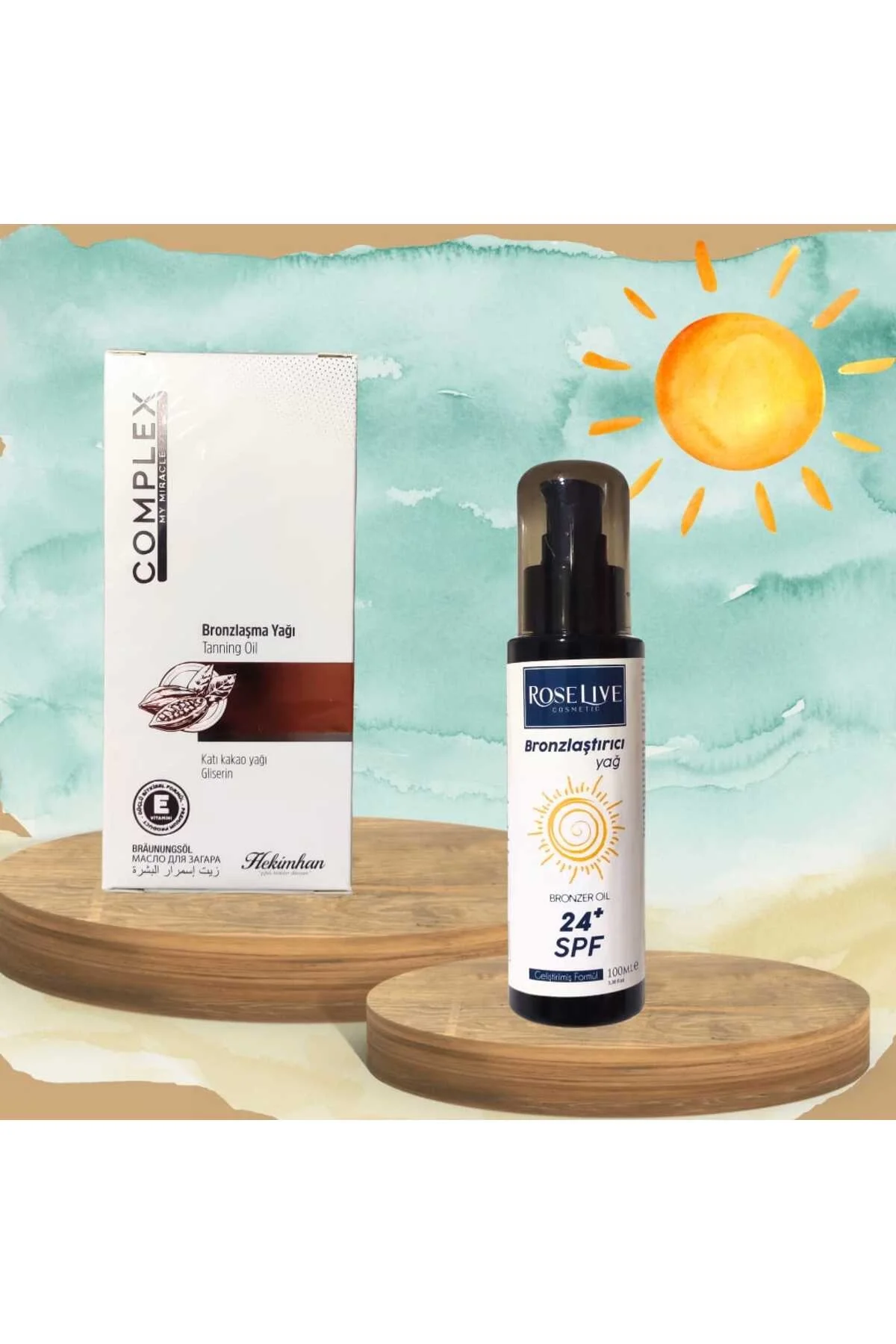 Bronzlaştırcı Yağ + SPF 24 Bronzlaştırıcı