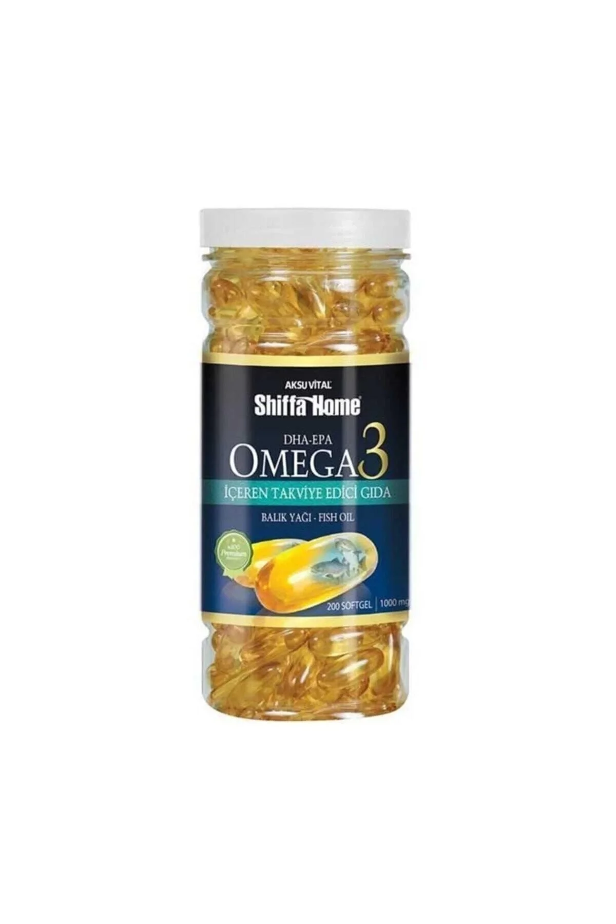 AKSU VİTAL Shiffa Home Omega3 Yumuşak 1000 Mg X 200 Kapsül 8690088010231