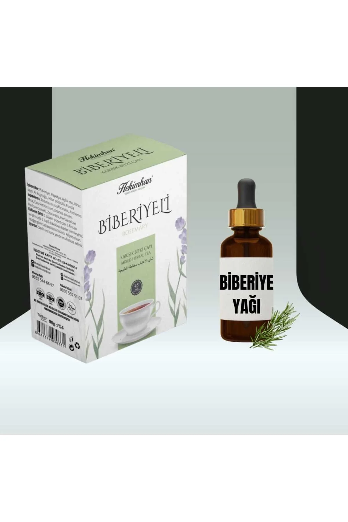 Biberiyeli Çay 40'lı + Biberiye yağı 20 ml
