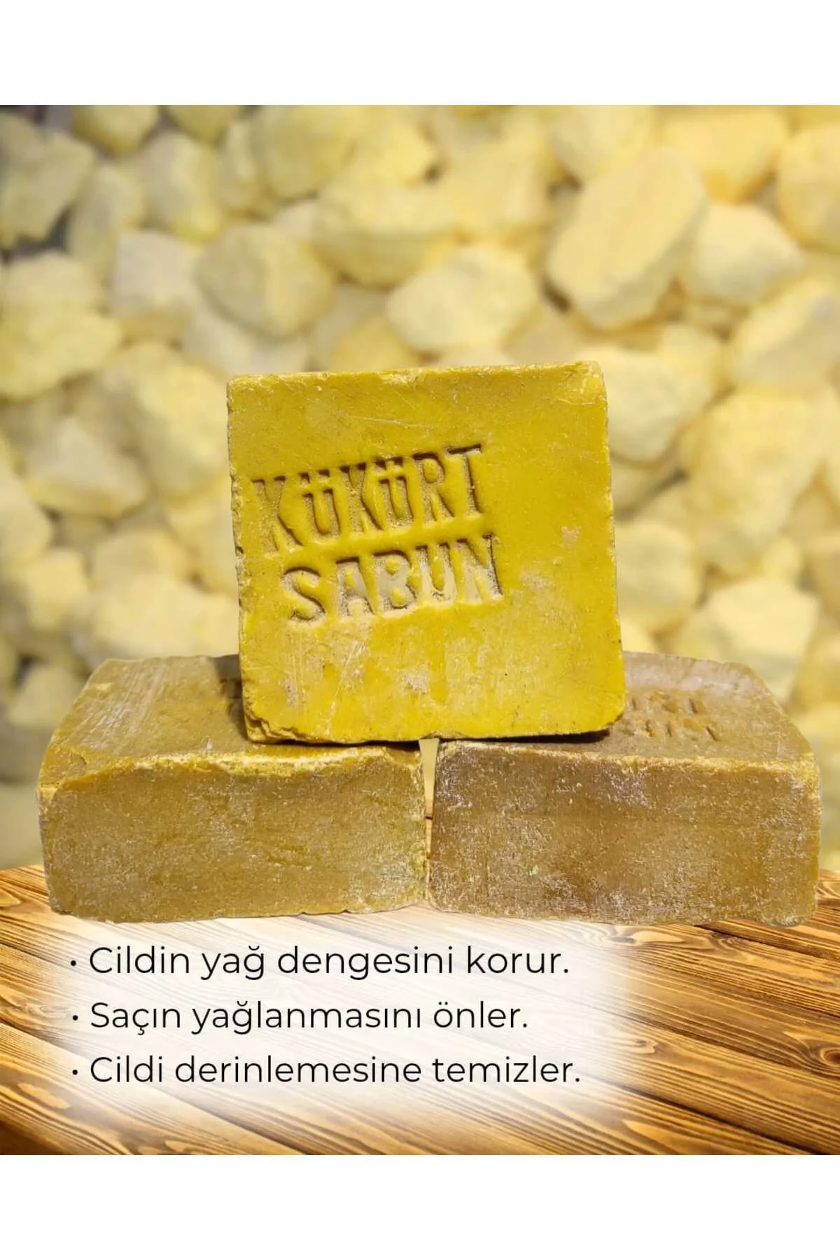 Kükürt Sabunu Cilt Temizliği 3 adet