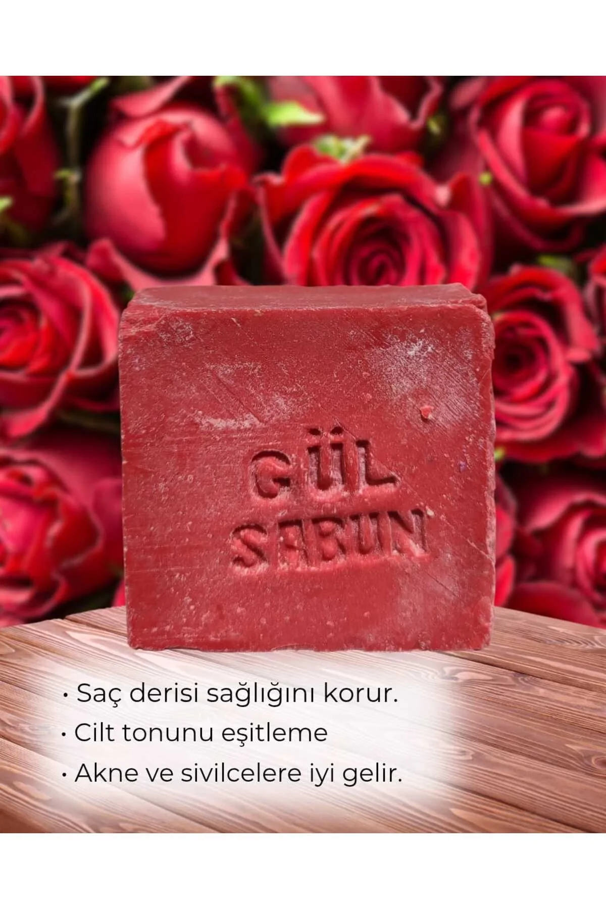 Gül Sabunu Nemlendirici Doğal El Yapımı