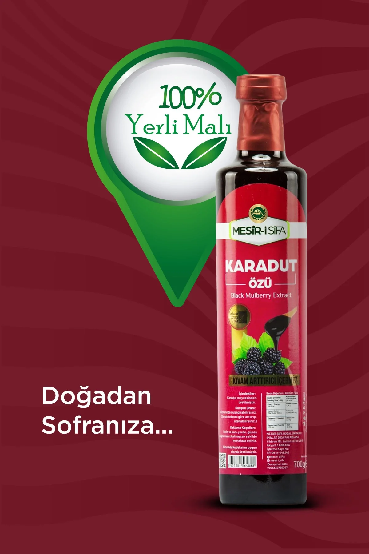 Mesir-i Şifa Karadut Özü 700 gr