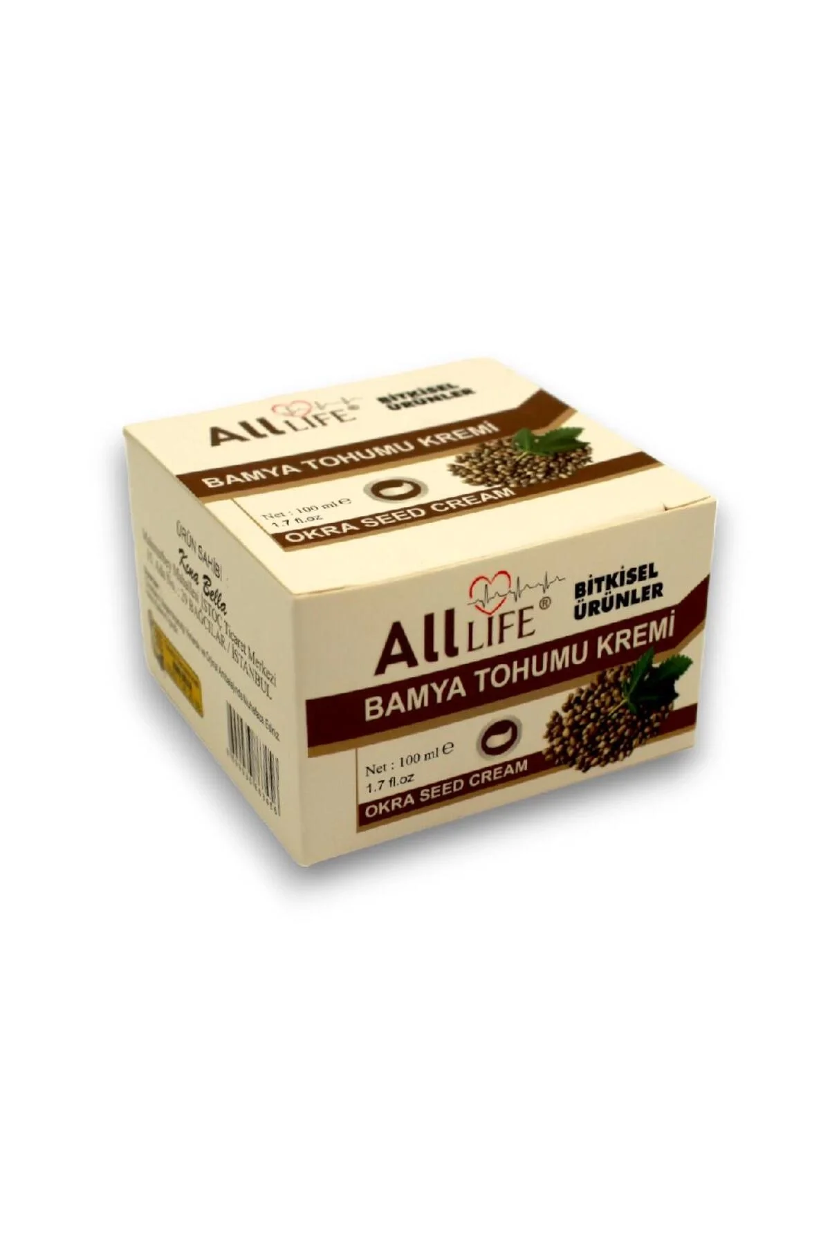 All Life Bamya Tohumu Özlü Cilt Bakım Kremi 100 ml