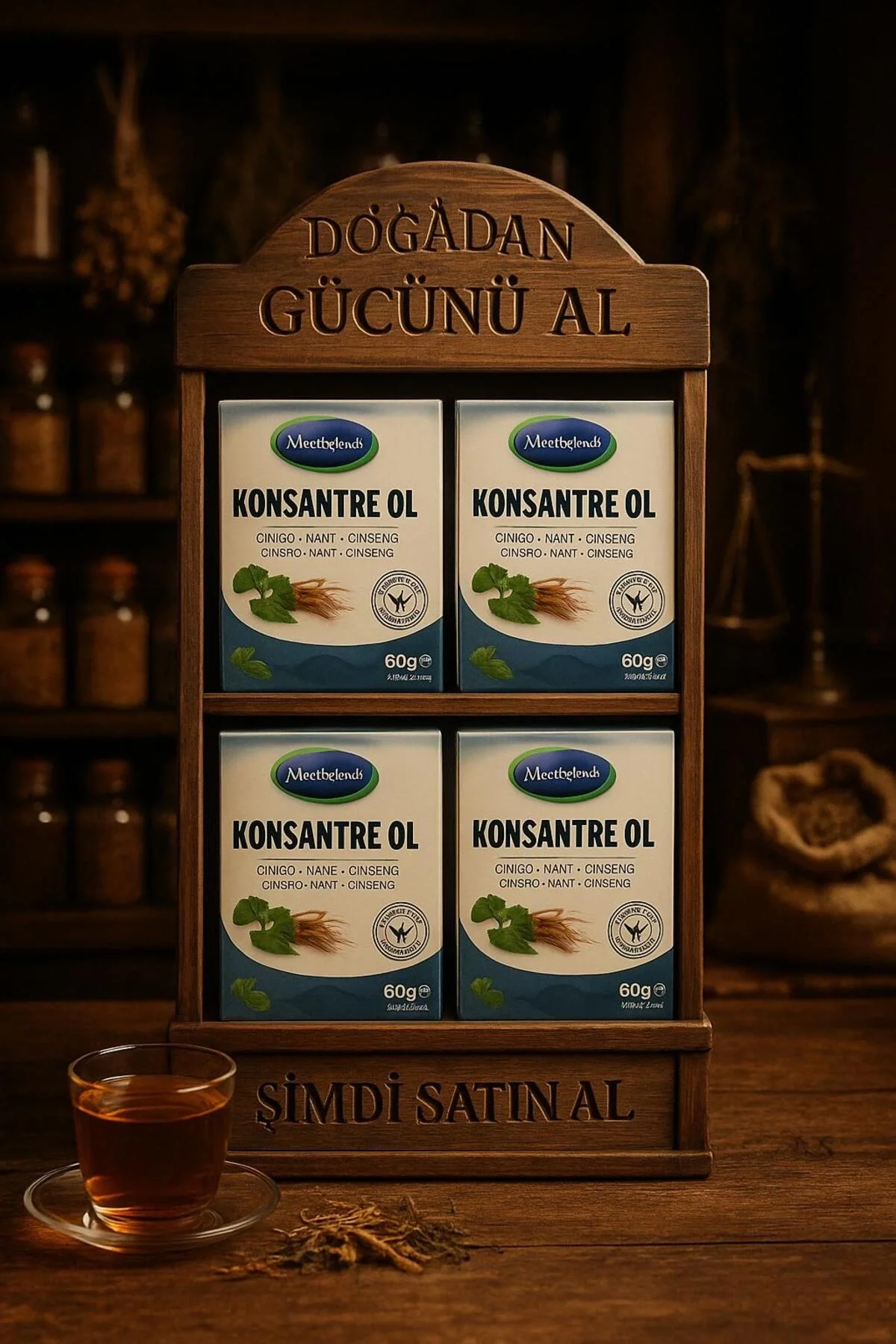 "Konsantre Ol" Çayı 40'lı Süzen Poşet (4 Adet)