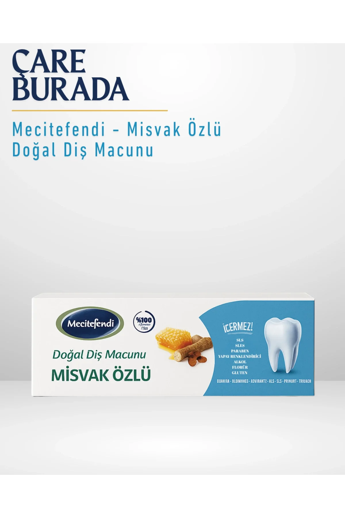 Mecitefendi - Misvak Özlü Doğal Diş Macunu