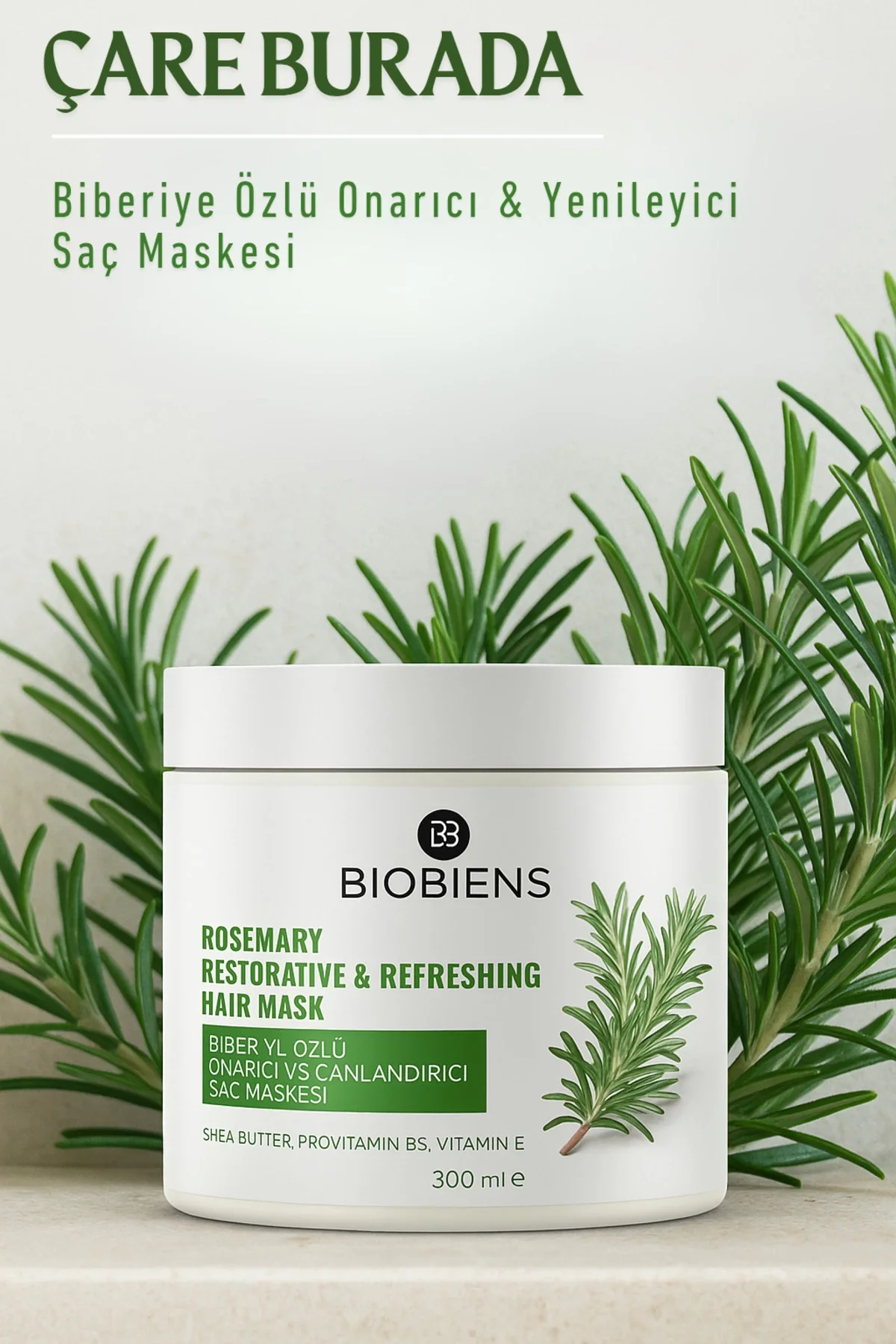 Biobiens - Biberiye Özlü Saç Maskesi 250 Ml (Onarıcı & Yenileyici)