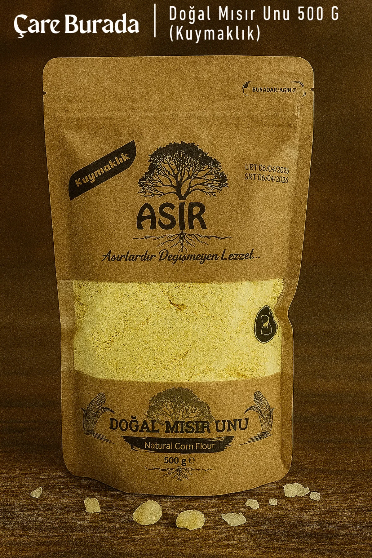 Asır - Doğal Mısır Unu 500 Gr (Kuymaklık)