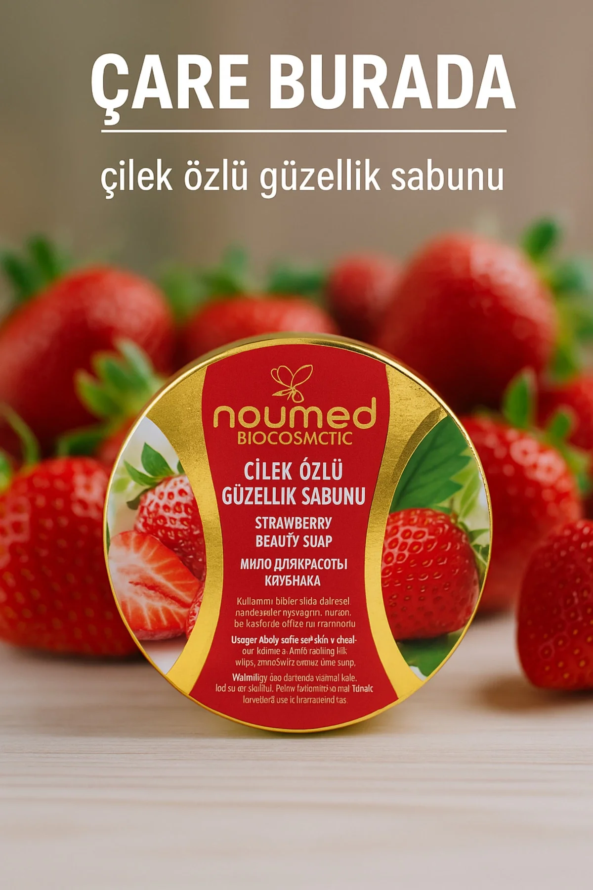 Naumed Biocosmetic - Çilek Özlü Güzellik Sabunu