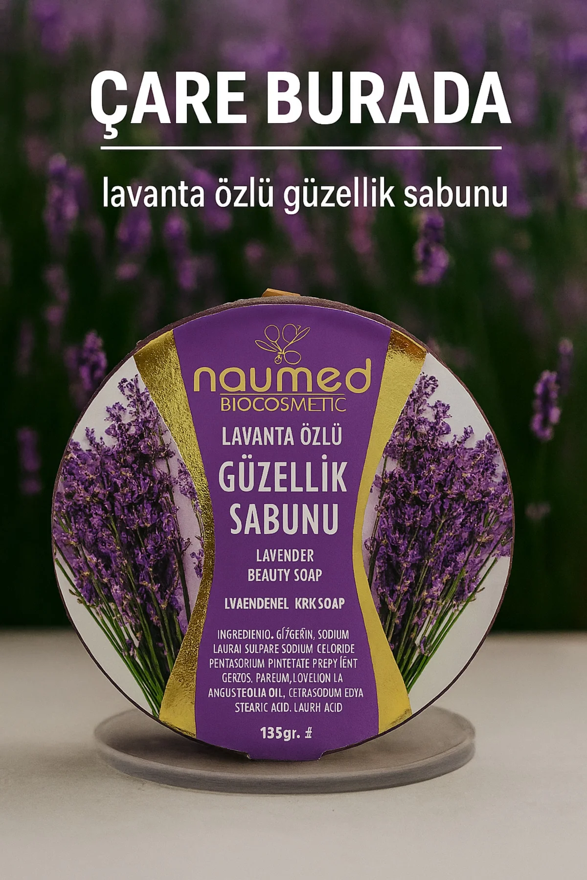 Naumed Biocosmetic - Lavanta Özlü Güzellik Sabunu