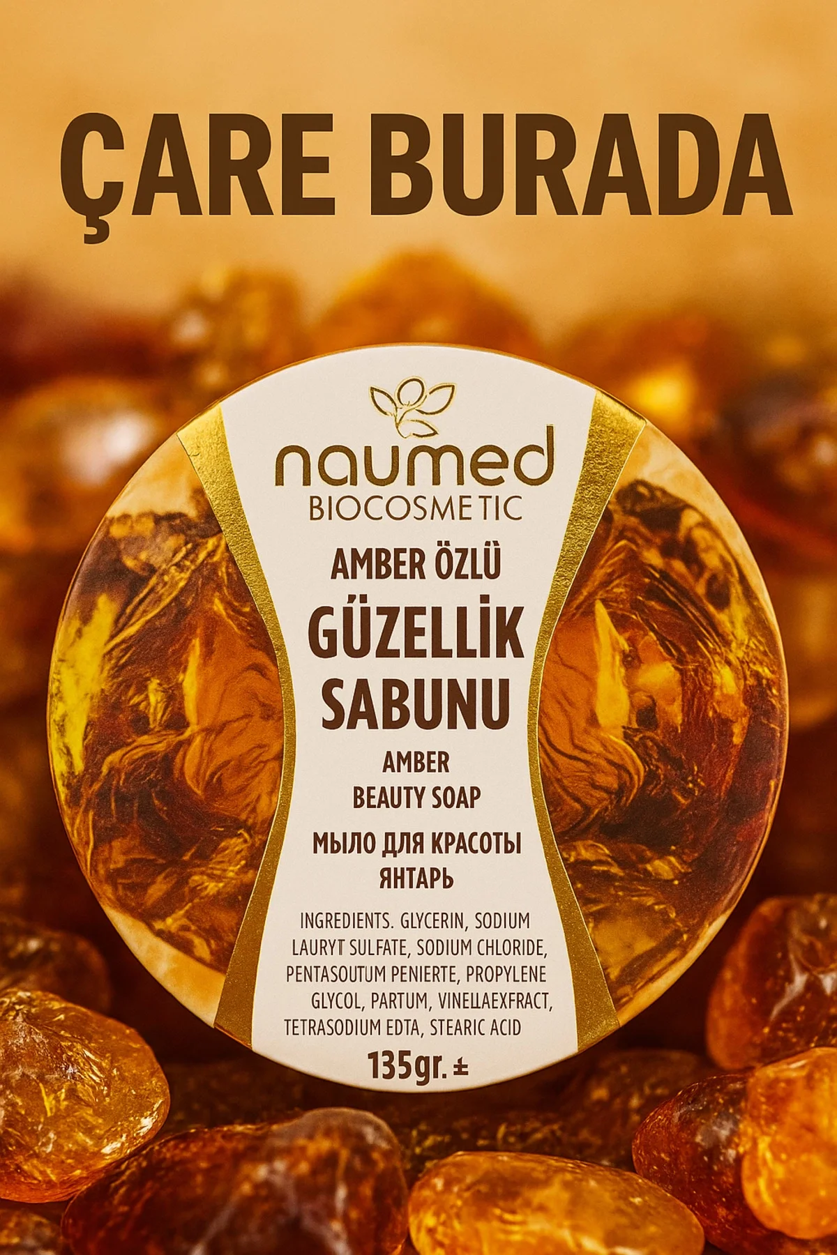 Naumed Biocosmetic - Amber Özlü Güzellik Sabunu