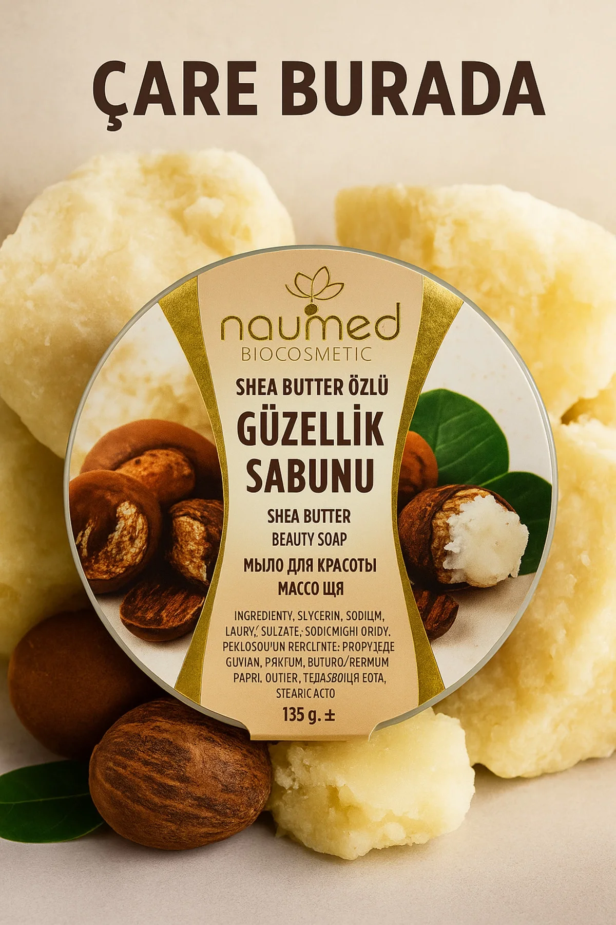 Naumed Biocosmetic - Shea Butter Özlü Güzellik Sabunu
