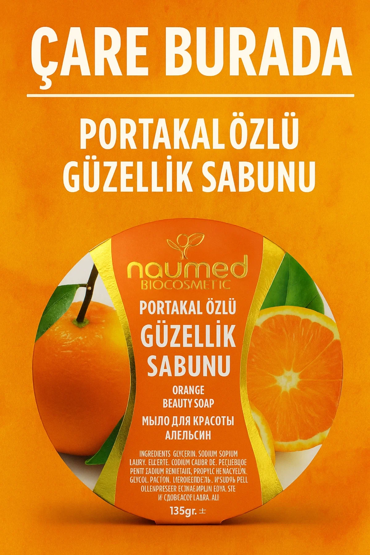 Naumed Biocosmetic - Portakal Özlü Güzellik Sabunu