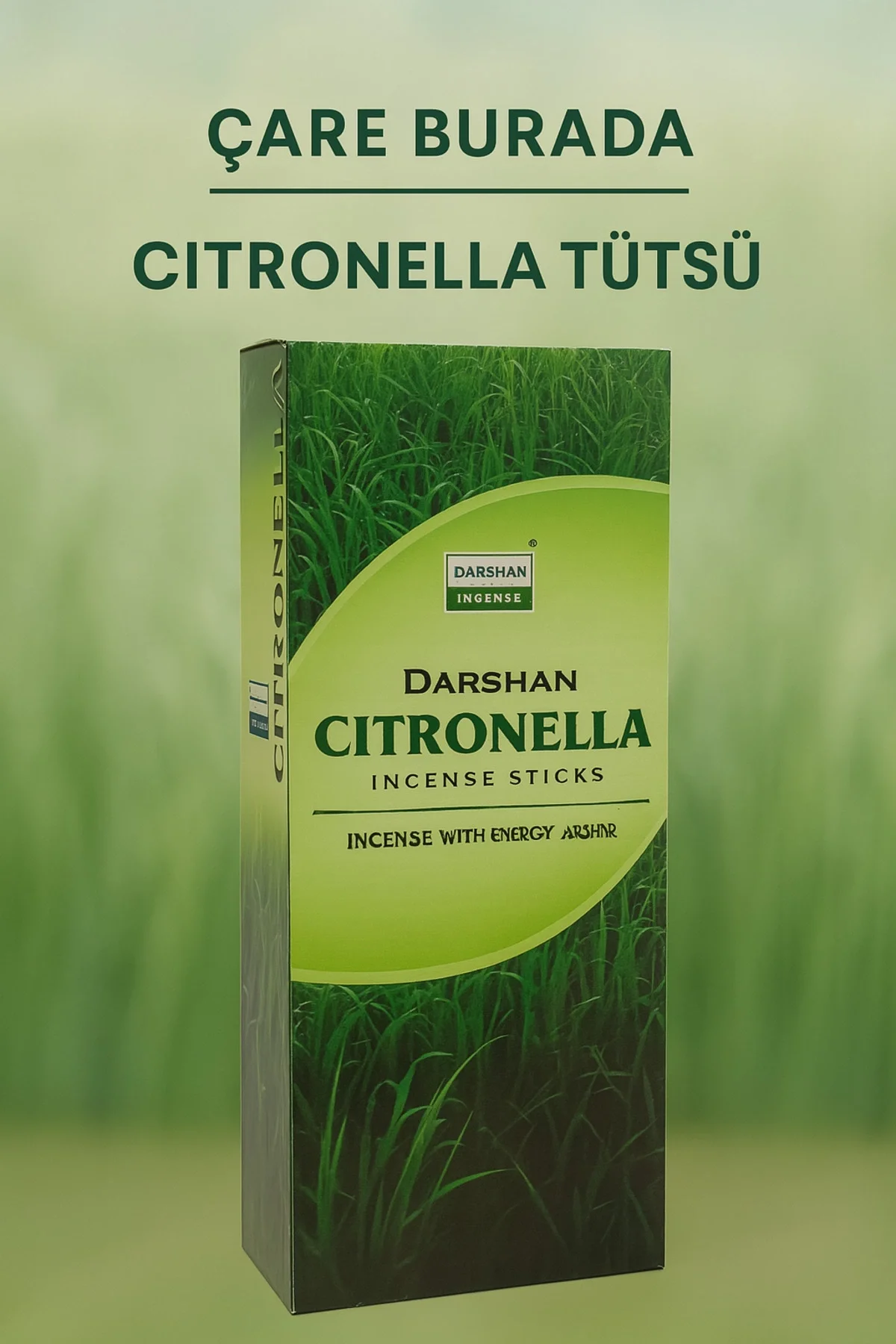 Darshan Incense - Citronella 20'li Çubuk Tütsü