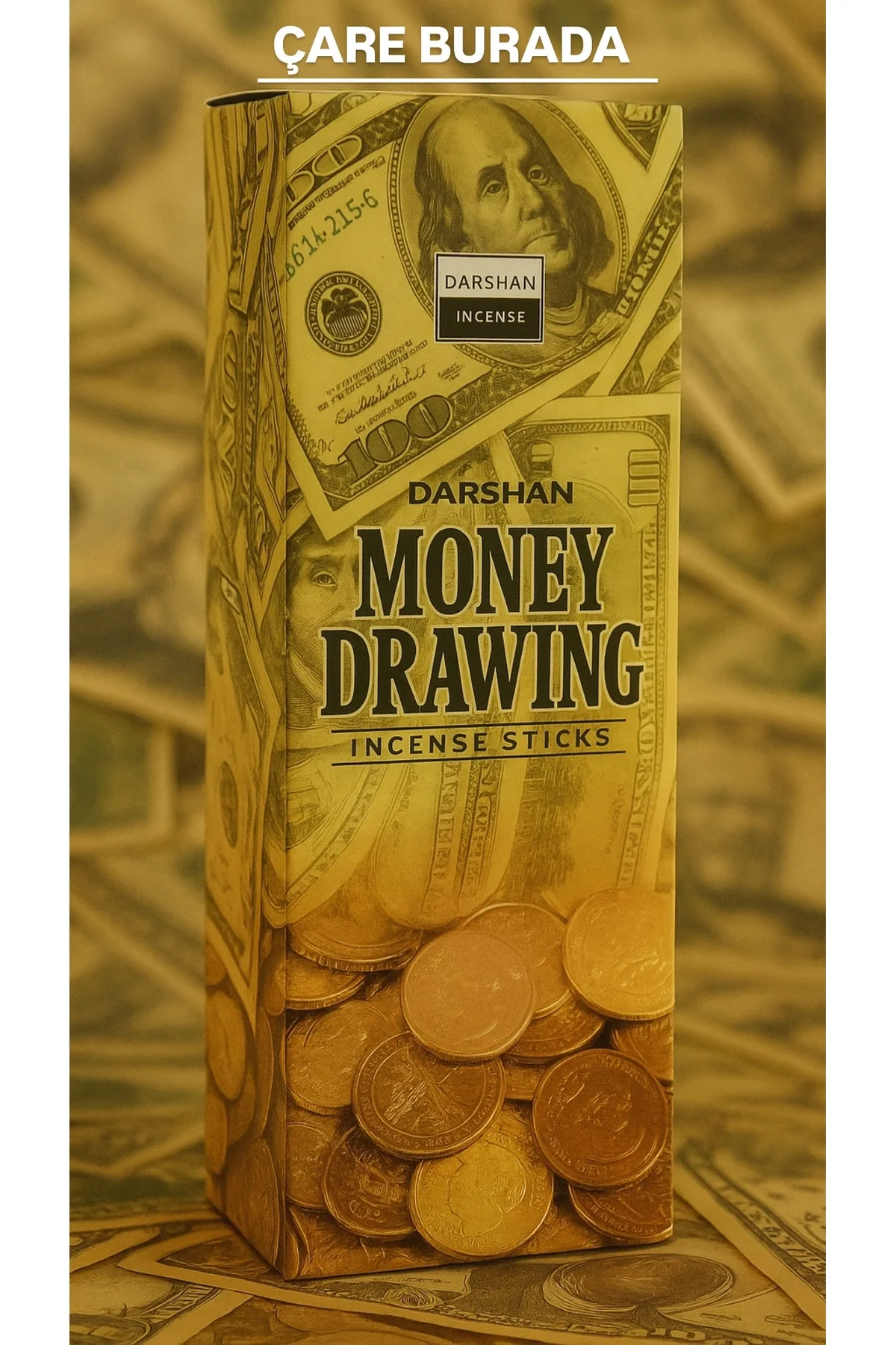 Darshan Incense - Money Drawing 20'li Çubuk Tütsü (Bereket & Bolluk)
