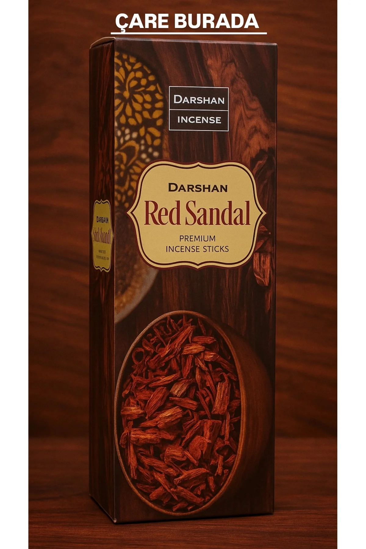 Darshan Incense - Red Sandal 20'li Çubuk Tütsü (Stres & Kaygı Azaltma)
