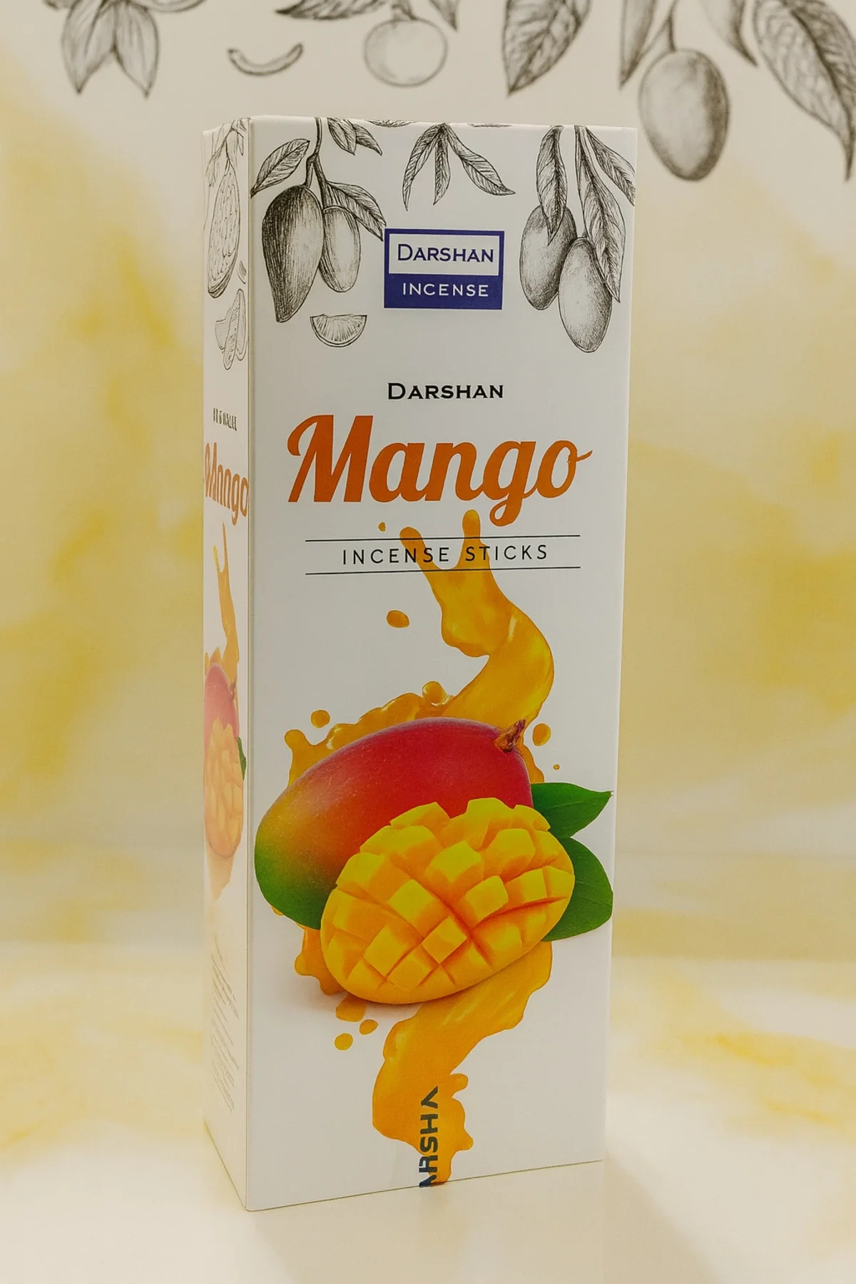 Darshan Incense - Mango 20'li Çubuk Tütsü (Neşe & Pozitif Enerji & Rahatlama)