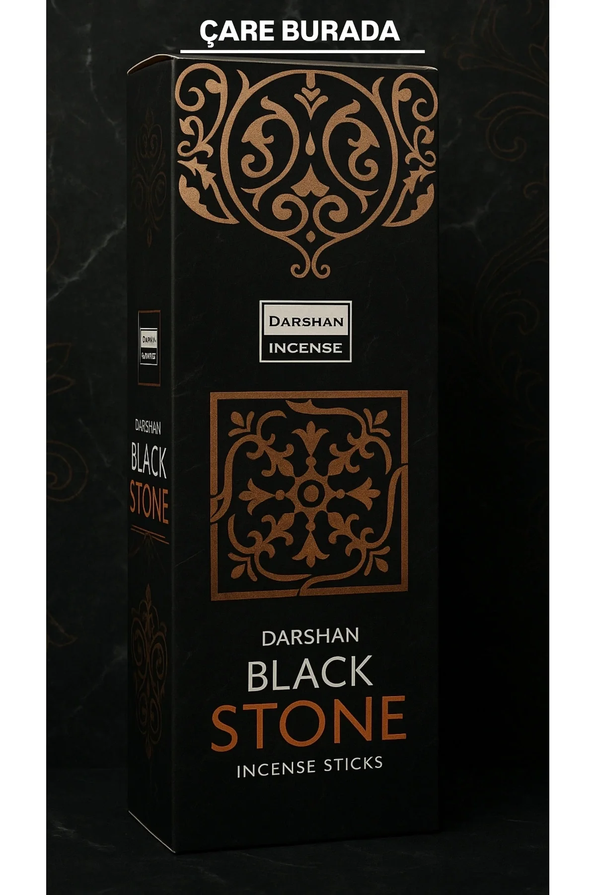 Darshan Incense - Black Stone 20'li Çubuk Tütsü (Mistik Atmosfer & Zihinsel Berraklık)