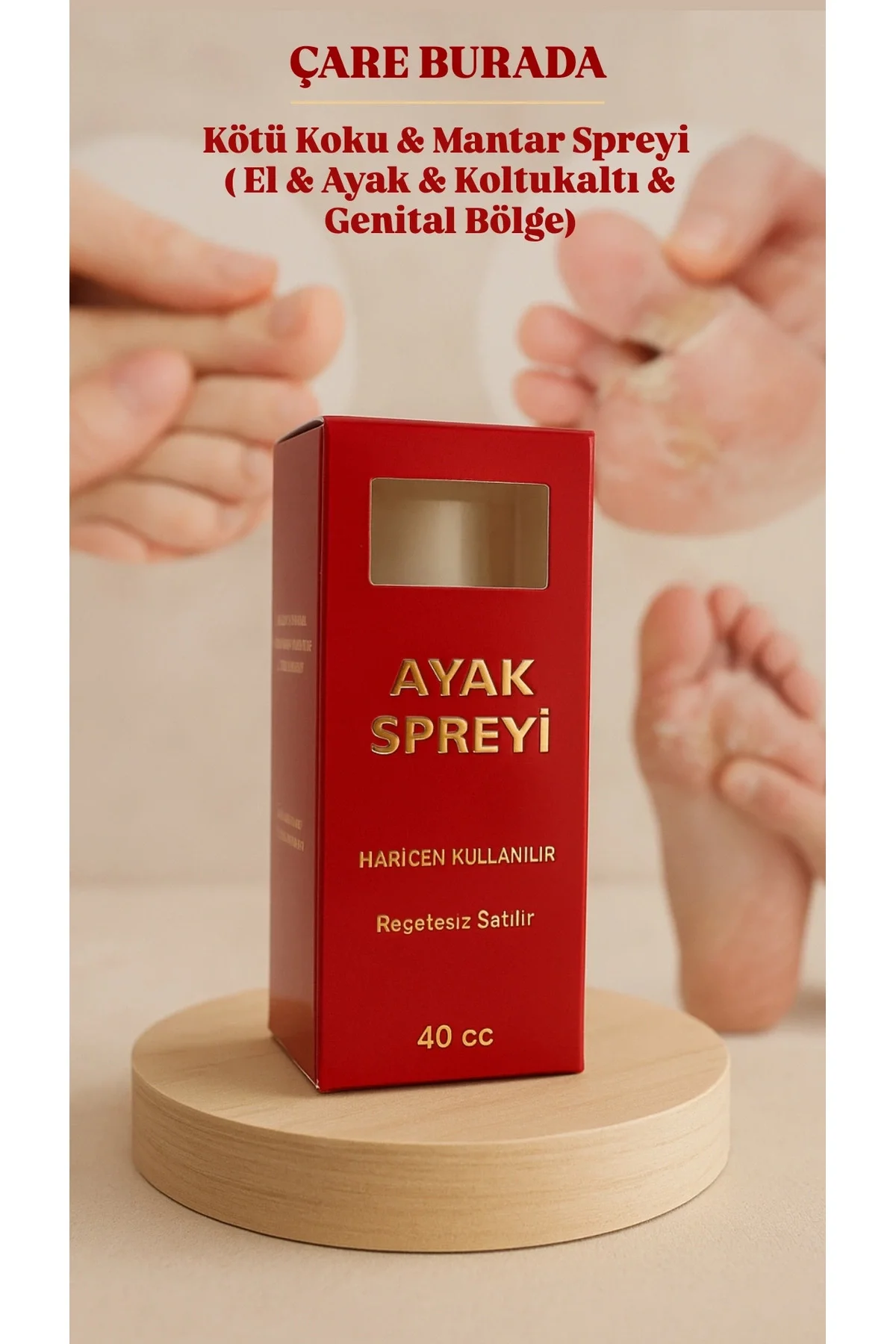 Kötü Koku & Mantar Spreyi 40 cc (El & Ayak & Koltukaltı & Genital)