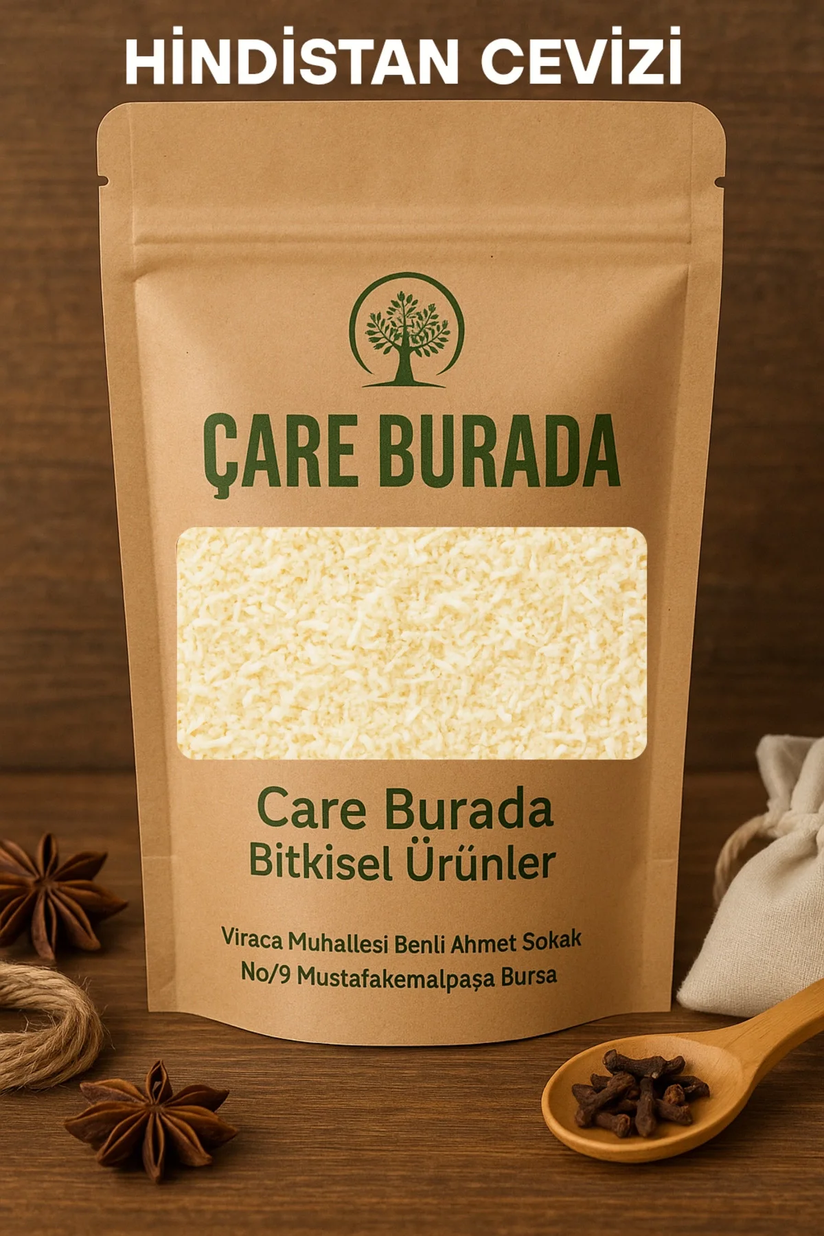 Öğütülmüş Hindistan Cevizi 100 Gr