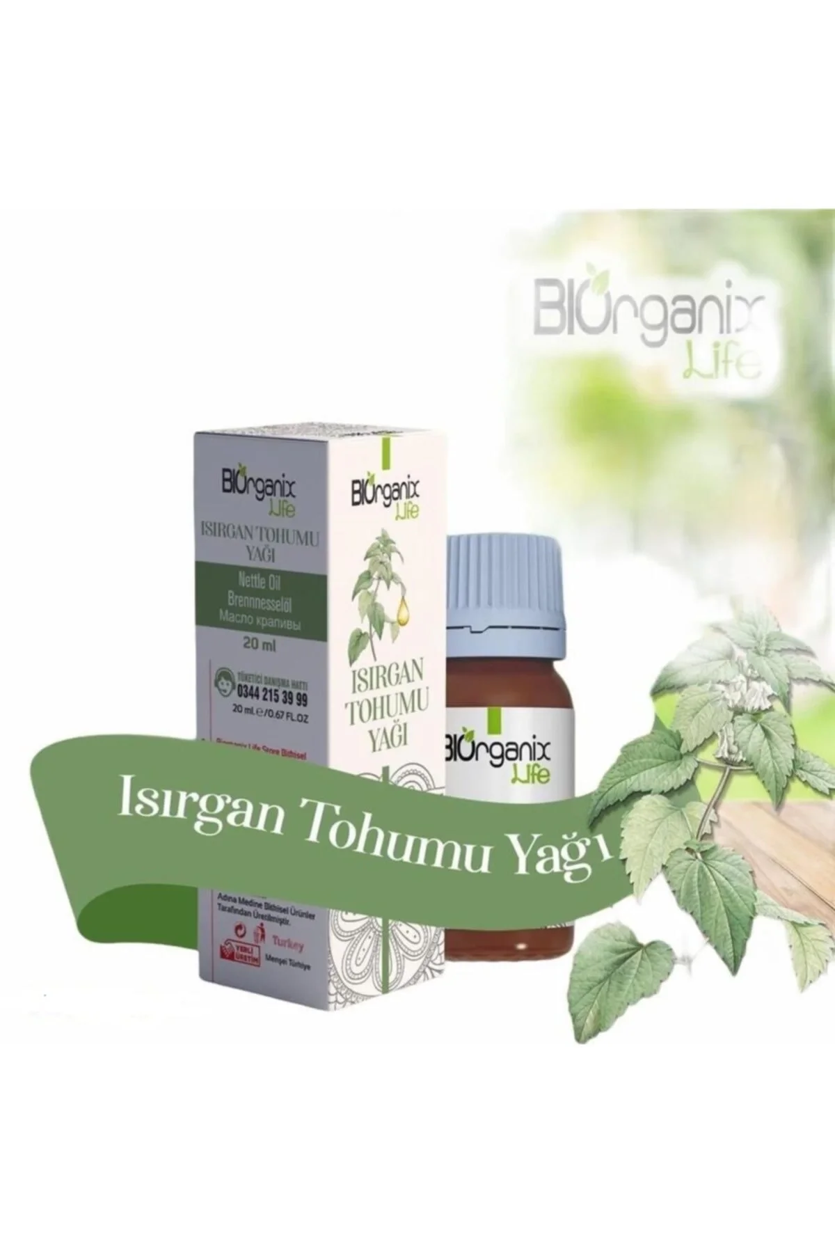 2 Adet Isırgan Tohumu Yağı 20 Ml Bıo