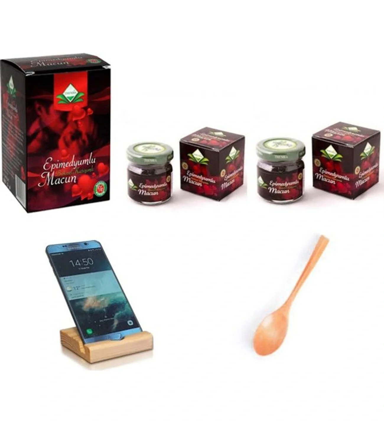 1 Adet 240 Gr + 2 Adet 43 Gr Themra Epimedyumlu Macun ( Telefon Tutucu +