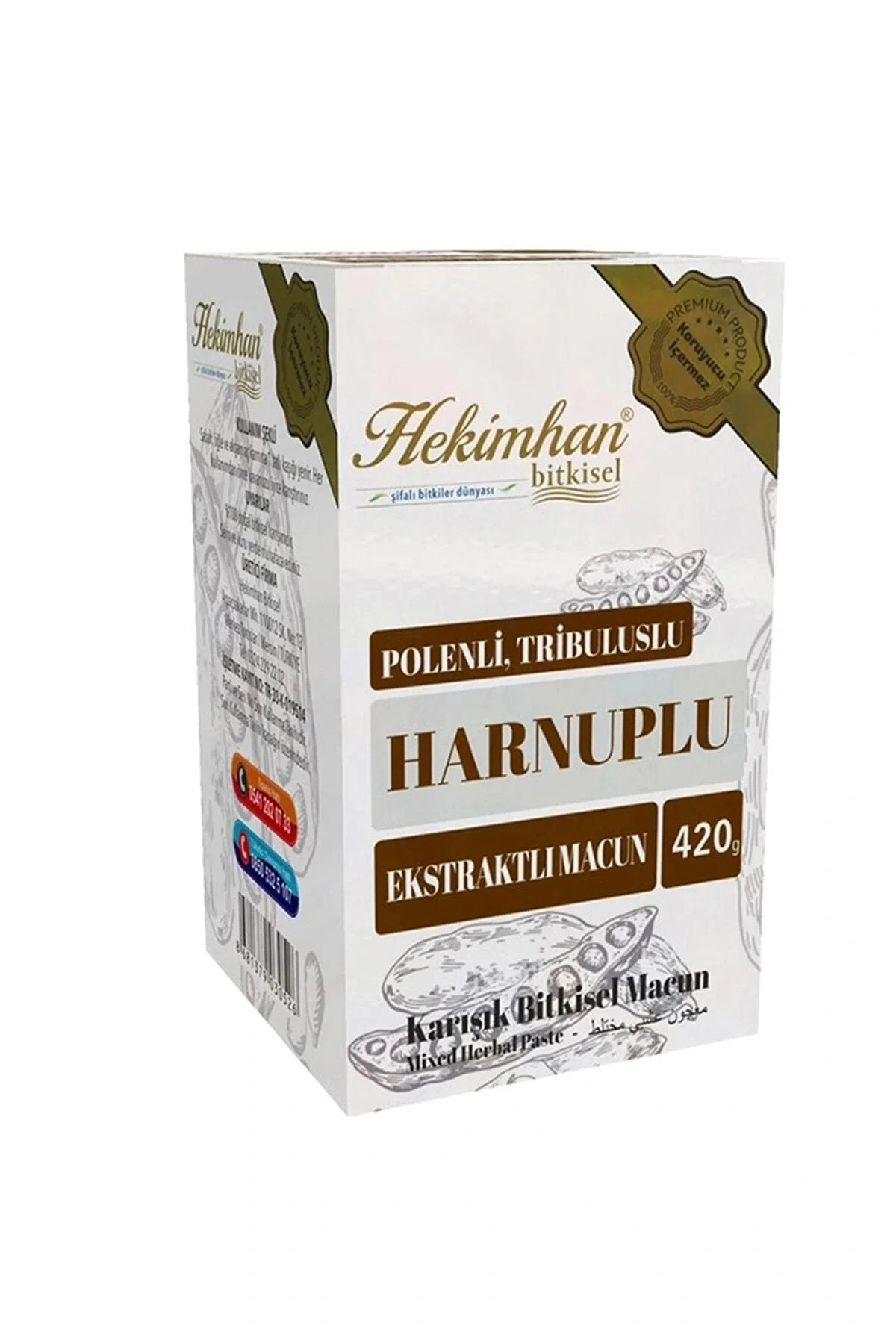 KUVVET MARKA Hekimhan Tribulus Ve Polenli Macun ( Enerji Ve Kuvve T) 420 Gr