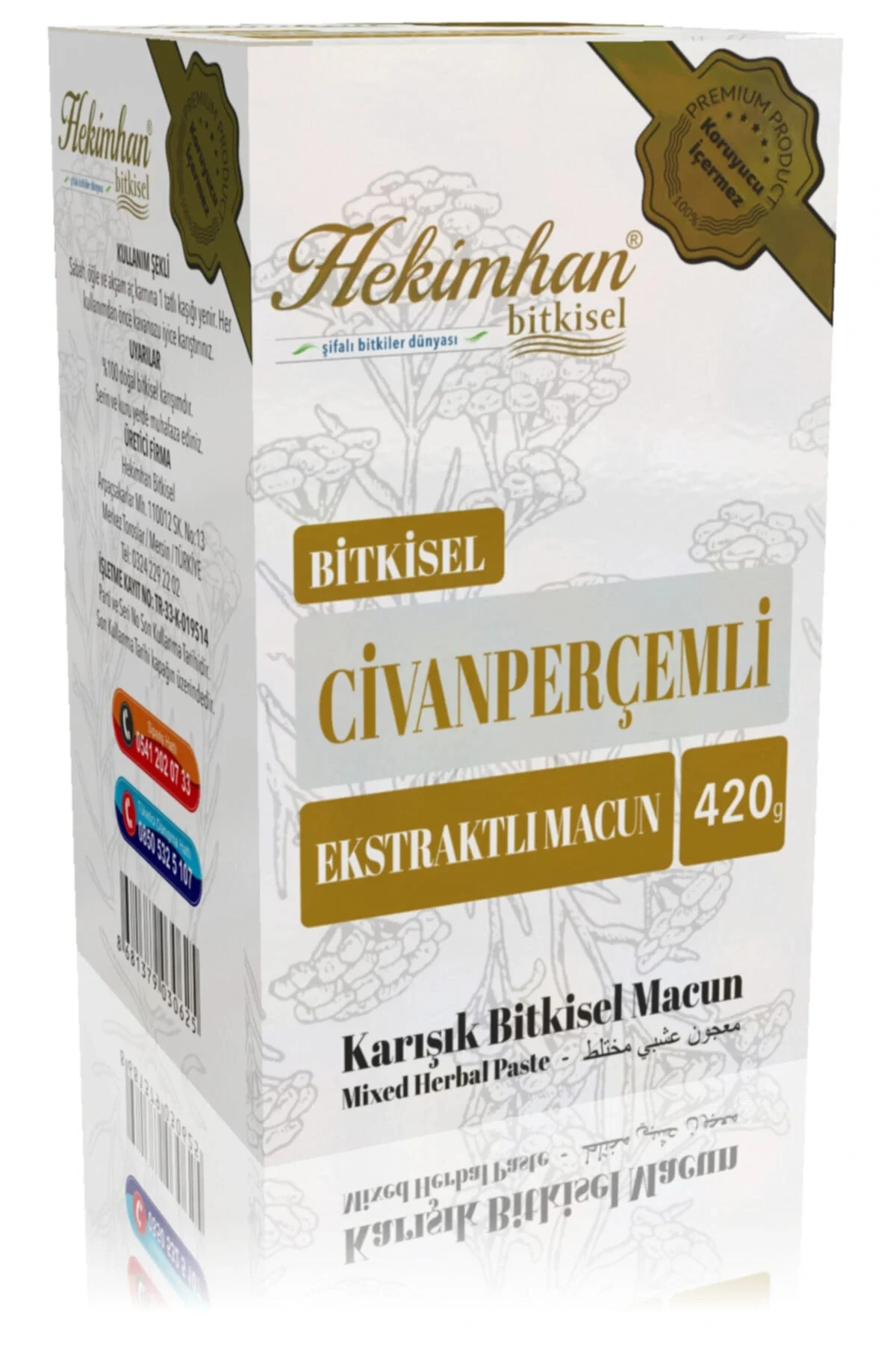 Ayzer Aktar Bitkisel Civan Perçemli Macun 420 Gr