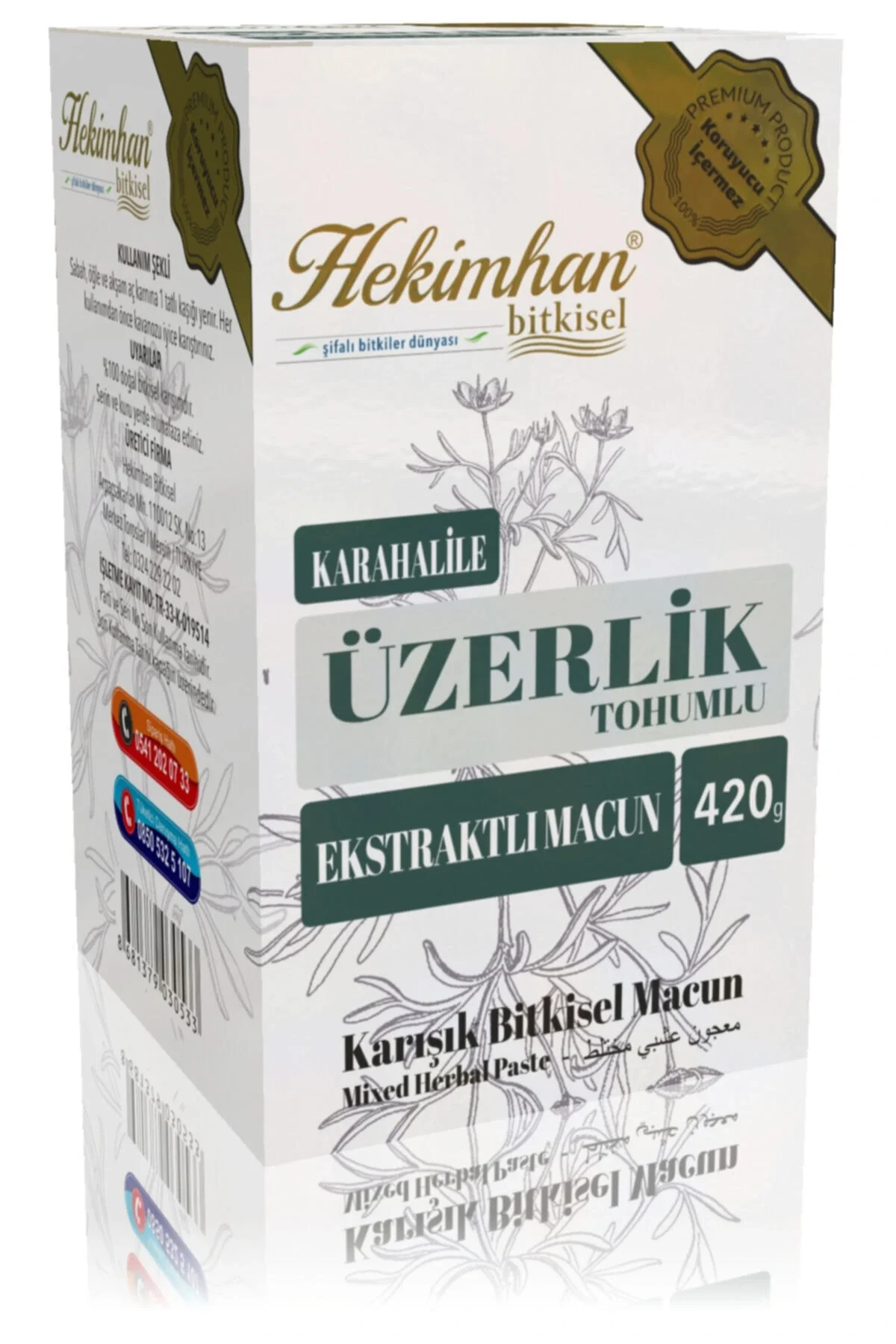 Bitkisel Üzerlik Macun 420 Gr.