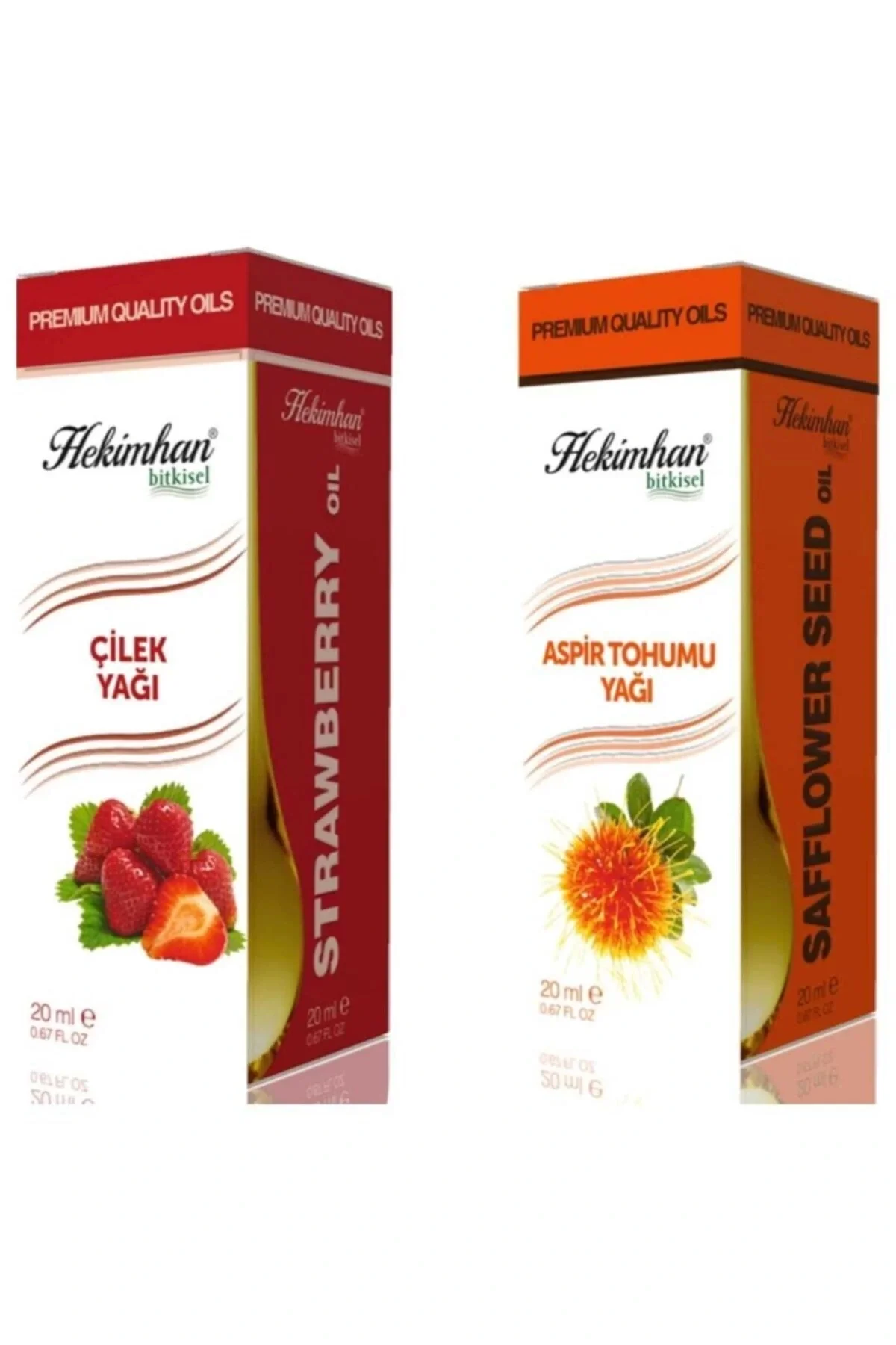 Çilek Yağı 20 ml Ve Aspir Tohumu Yağı 20 ml