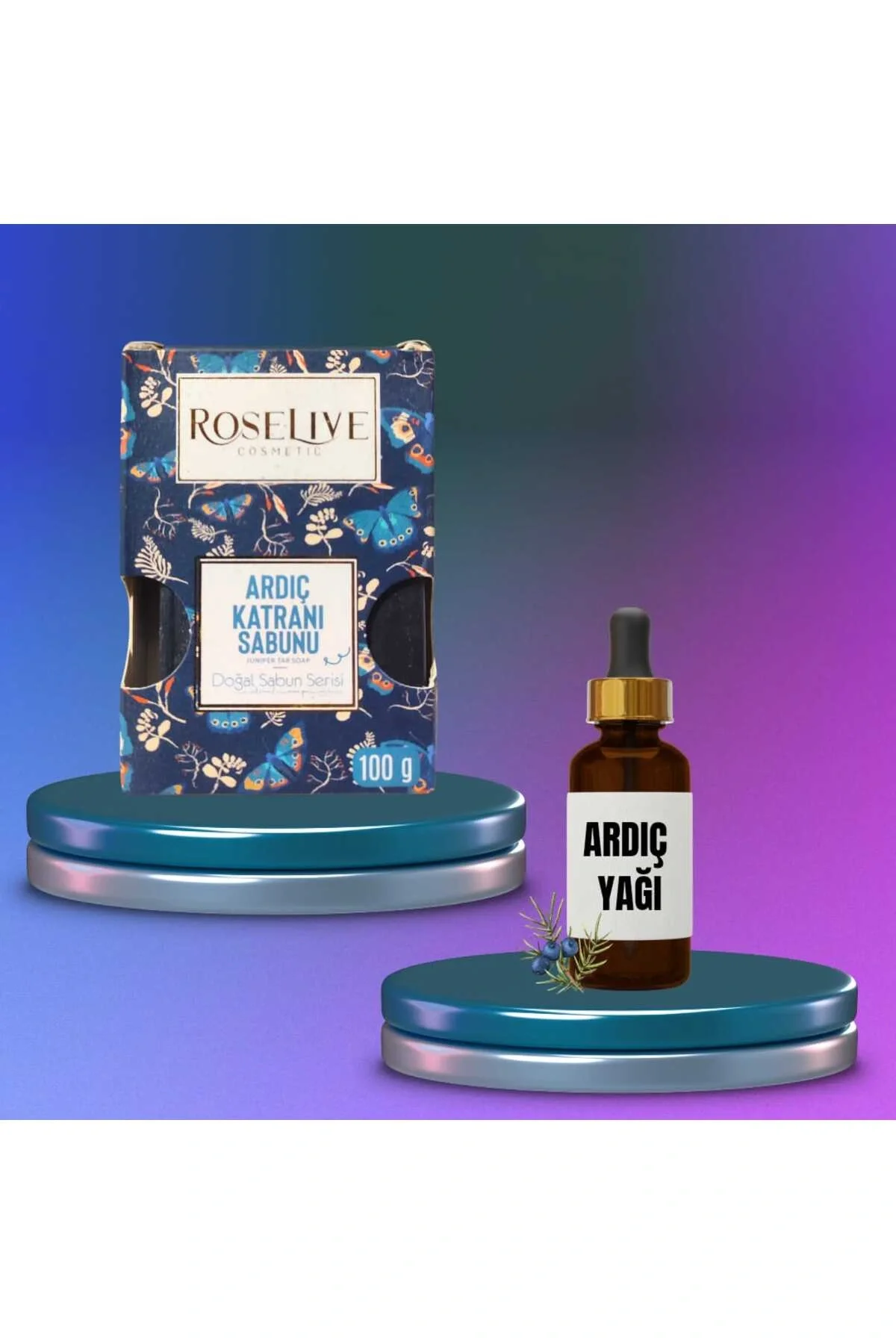 Roselive Ardıç Katranı Sabunu 100 Gr + Ardıç Yağı ( Sağlıklı Saçlar İçin )