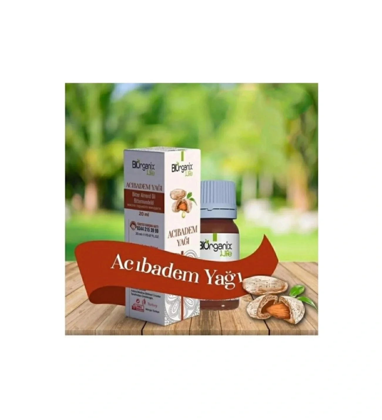 Çare Burada Bıorganix Life Acı Badem Yağı 20ml