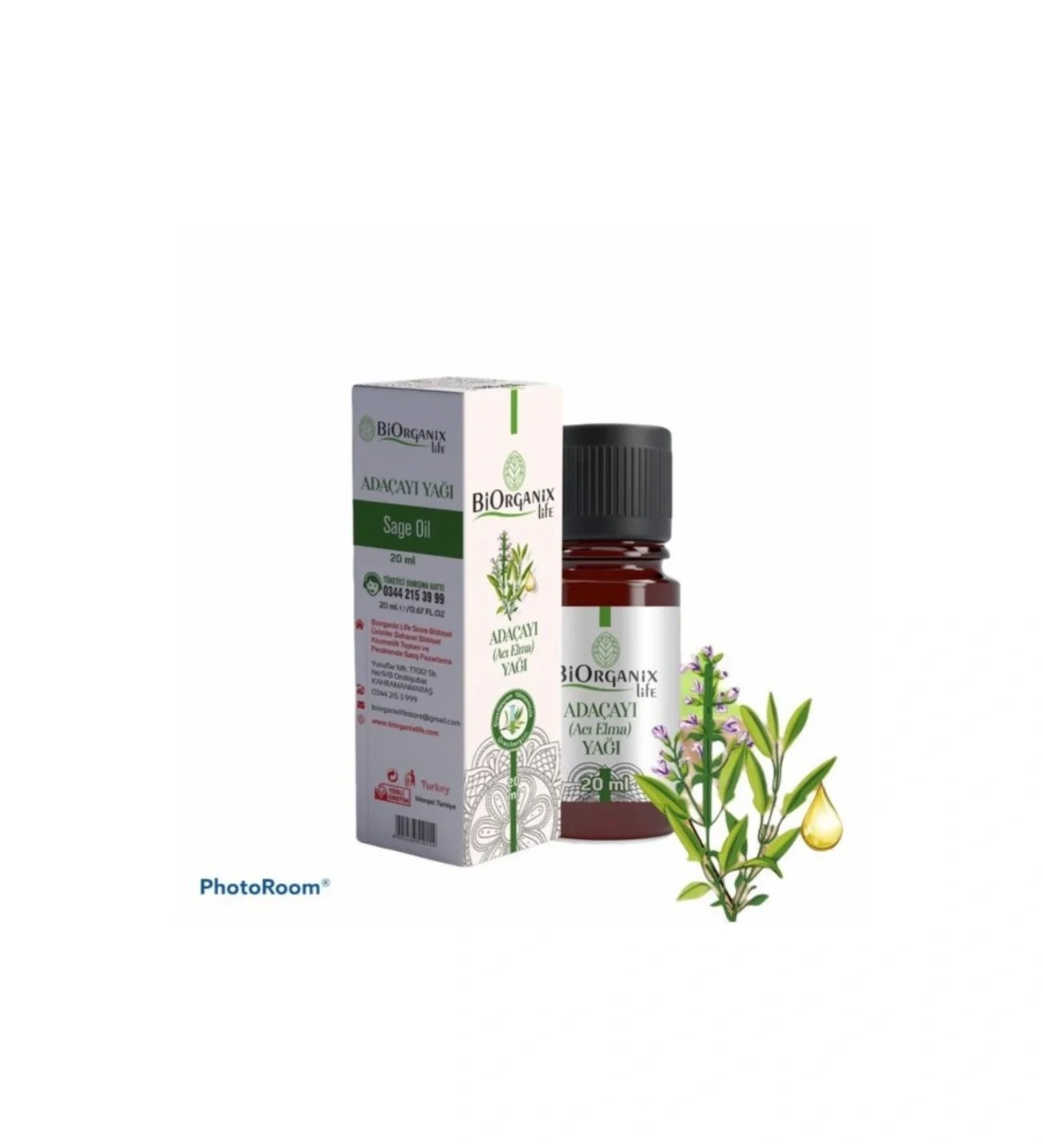 Çare Burada Biorganix Life Adaçayı Acıbadem Yağı 20 Ml