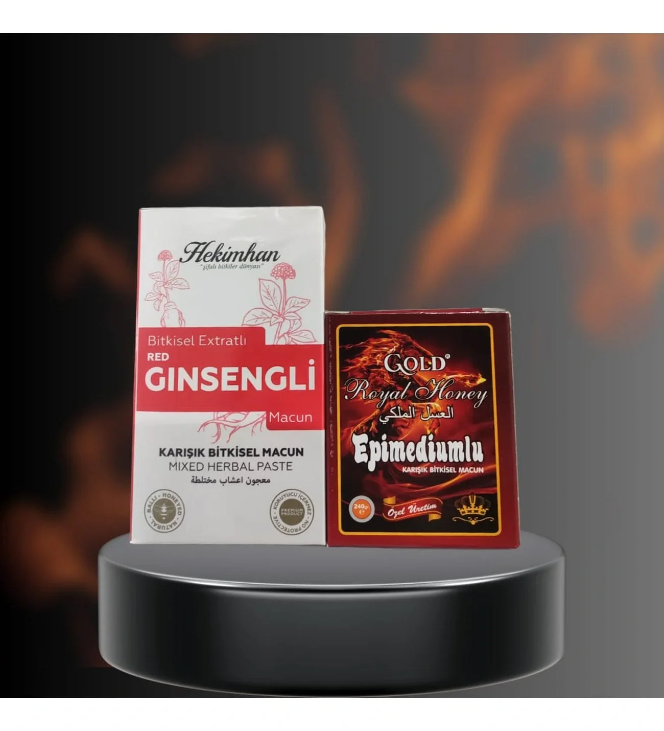 hekimhan bitkisel Red Ginsengli Royal Honey Kraliyet Bitkisel karışımı 420 gr + 240 gr
