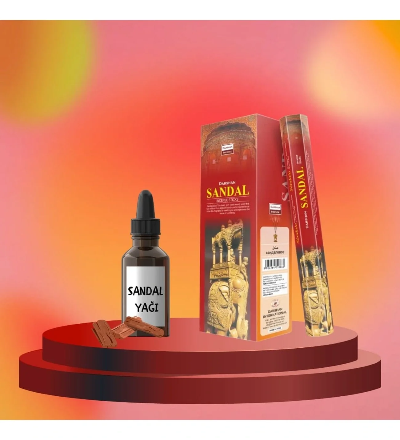 Sandal Ağacı Günün Yorgunluğu Tütsü Seti 20 Çubuk Ve 20 Ml Yağ